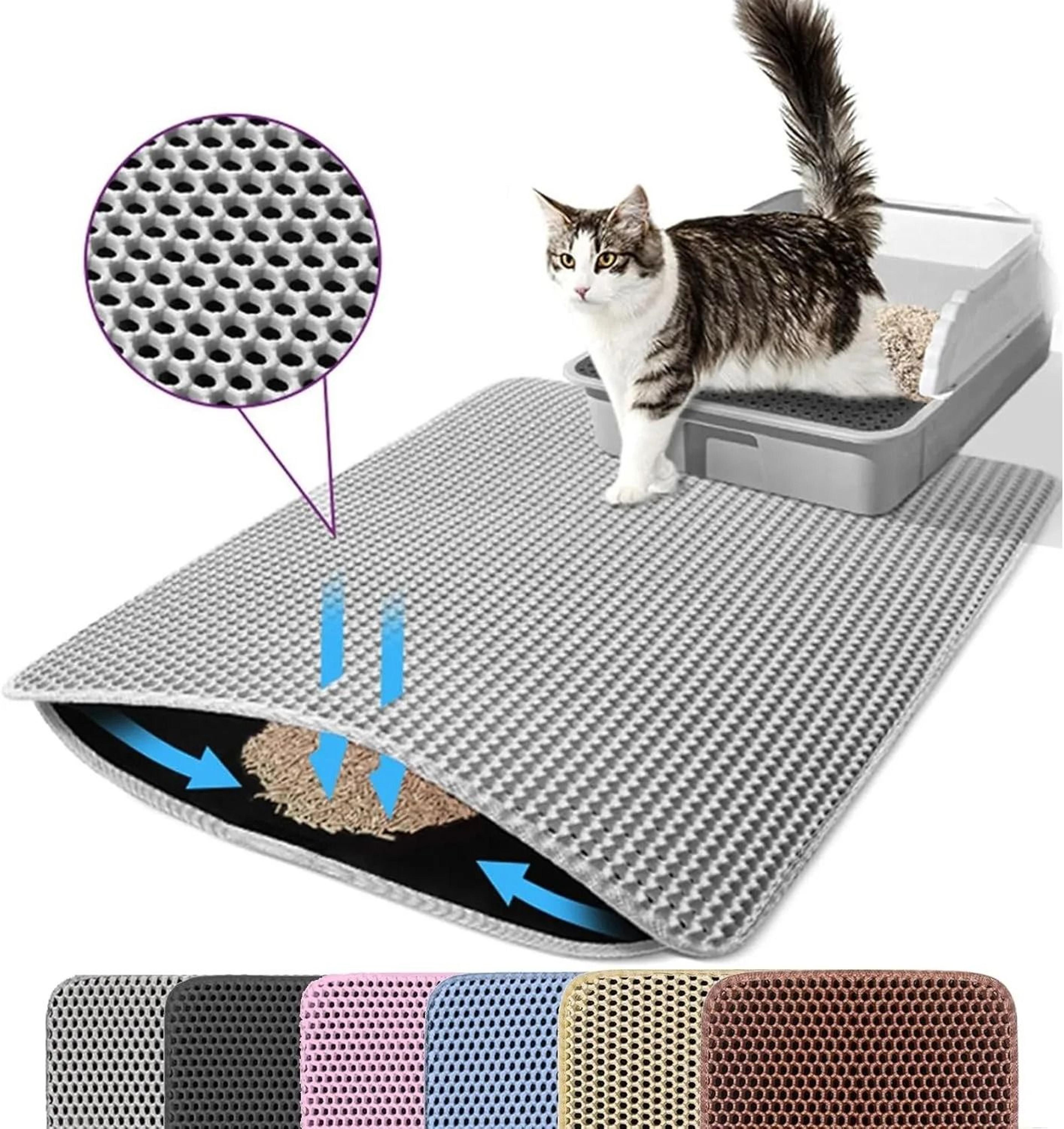 Double Layer Waterproof Cat Litter Mat For Non Slip Litter Box Floor Protection 1