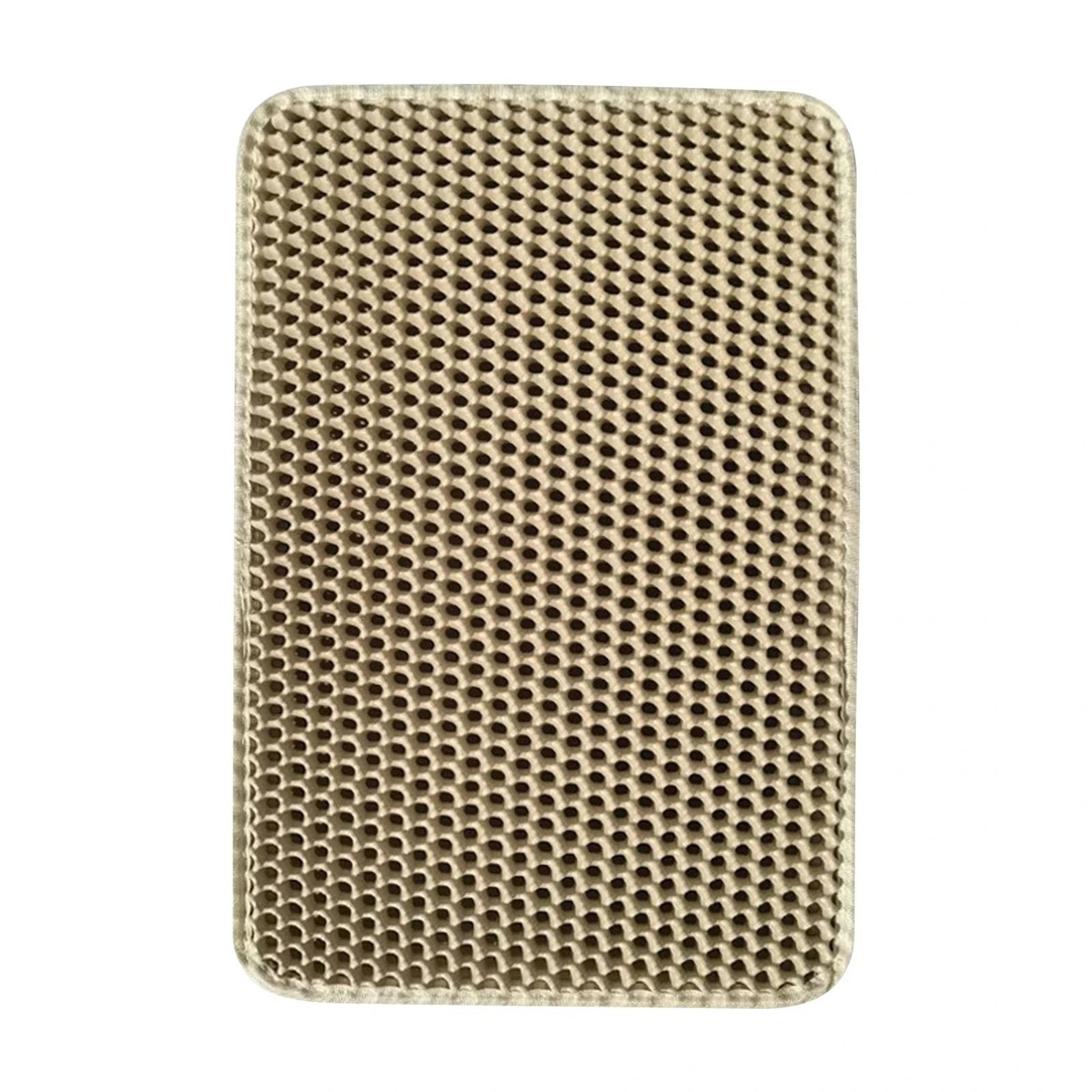 Large Waterproof Cat Litter Mat Double Layer Non Slip Litter Trapping Pad For Floors 2