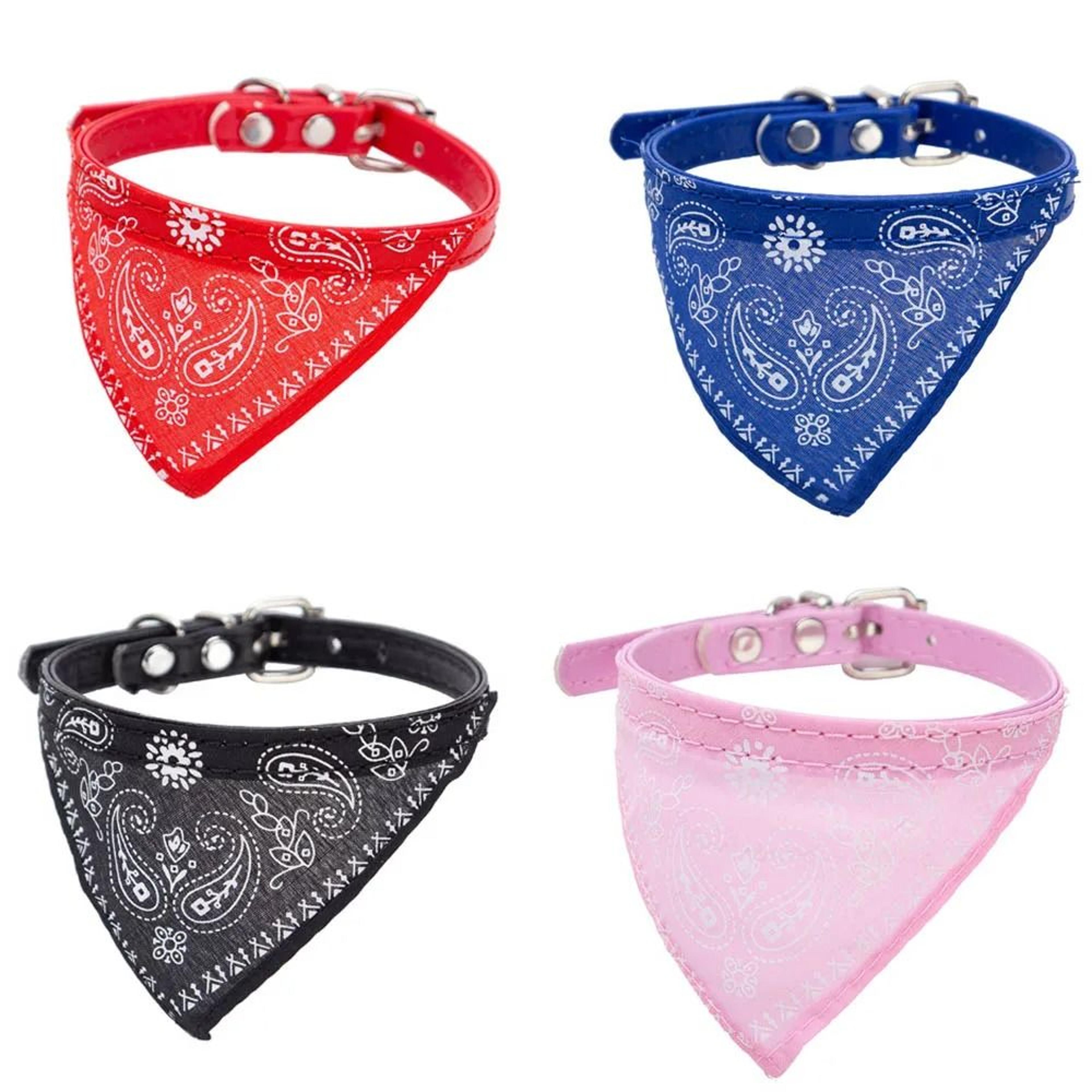 Adjustable Cat Bandana Collar Cute Printed Pet Scarf For Kittens Puppies And Small Dogs 8