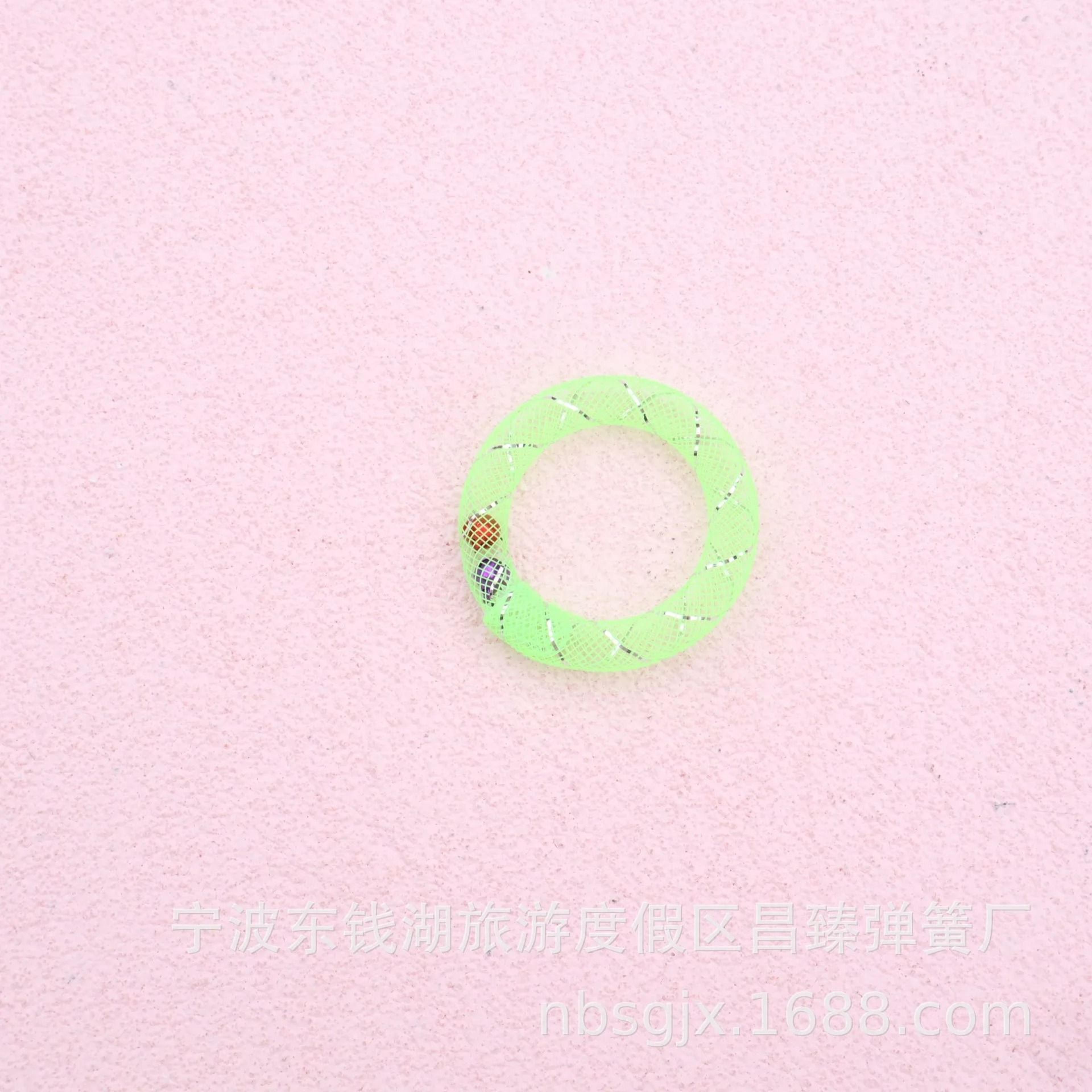 Donut Cat Toy With Bell Sound Bouncing Spring For Self Play And Kitten Fun 3