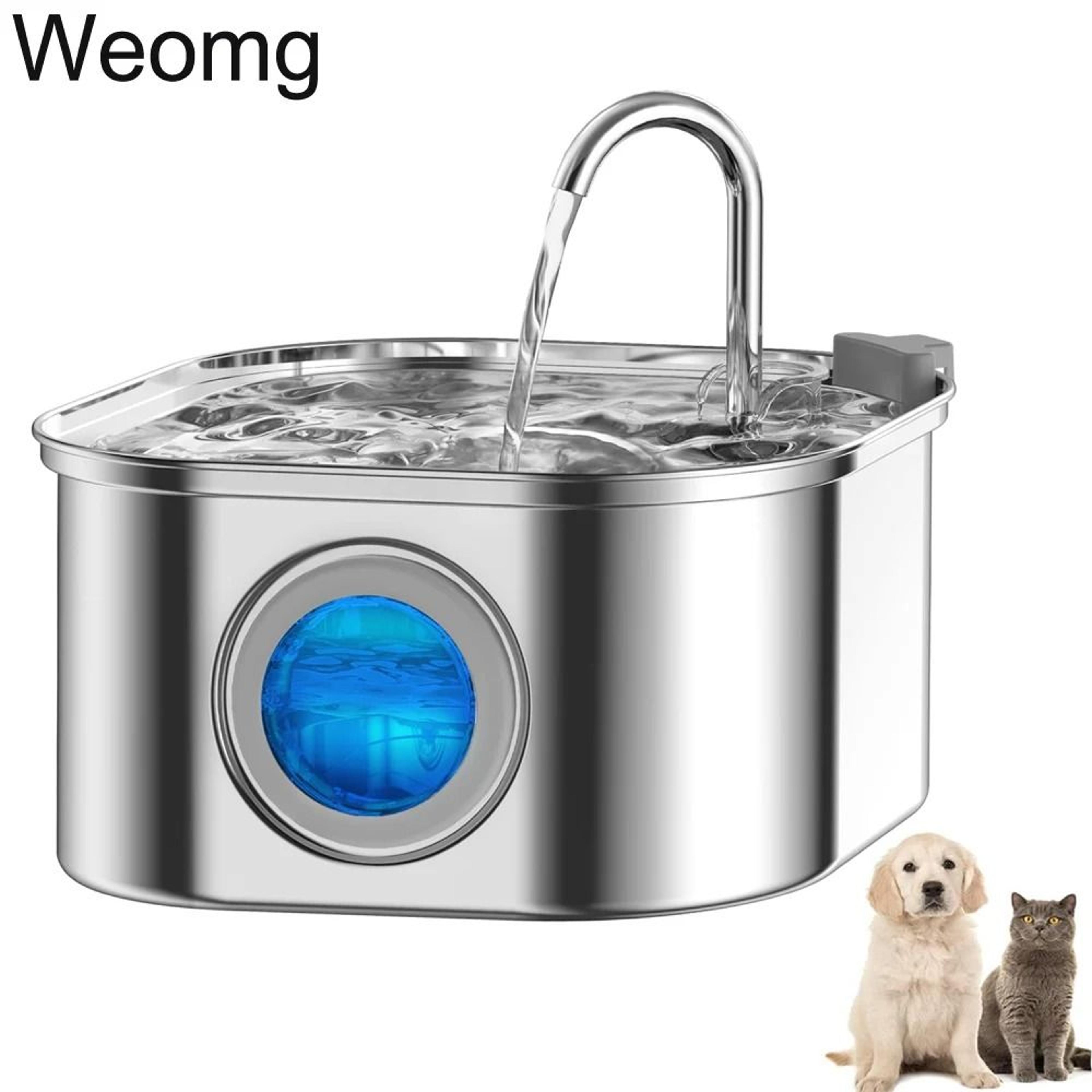stainless steel cat water fountain automatic pet water dispenser for cats and dogs