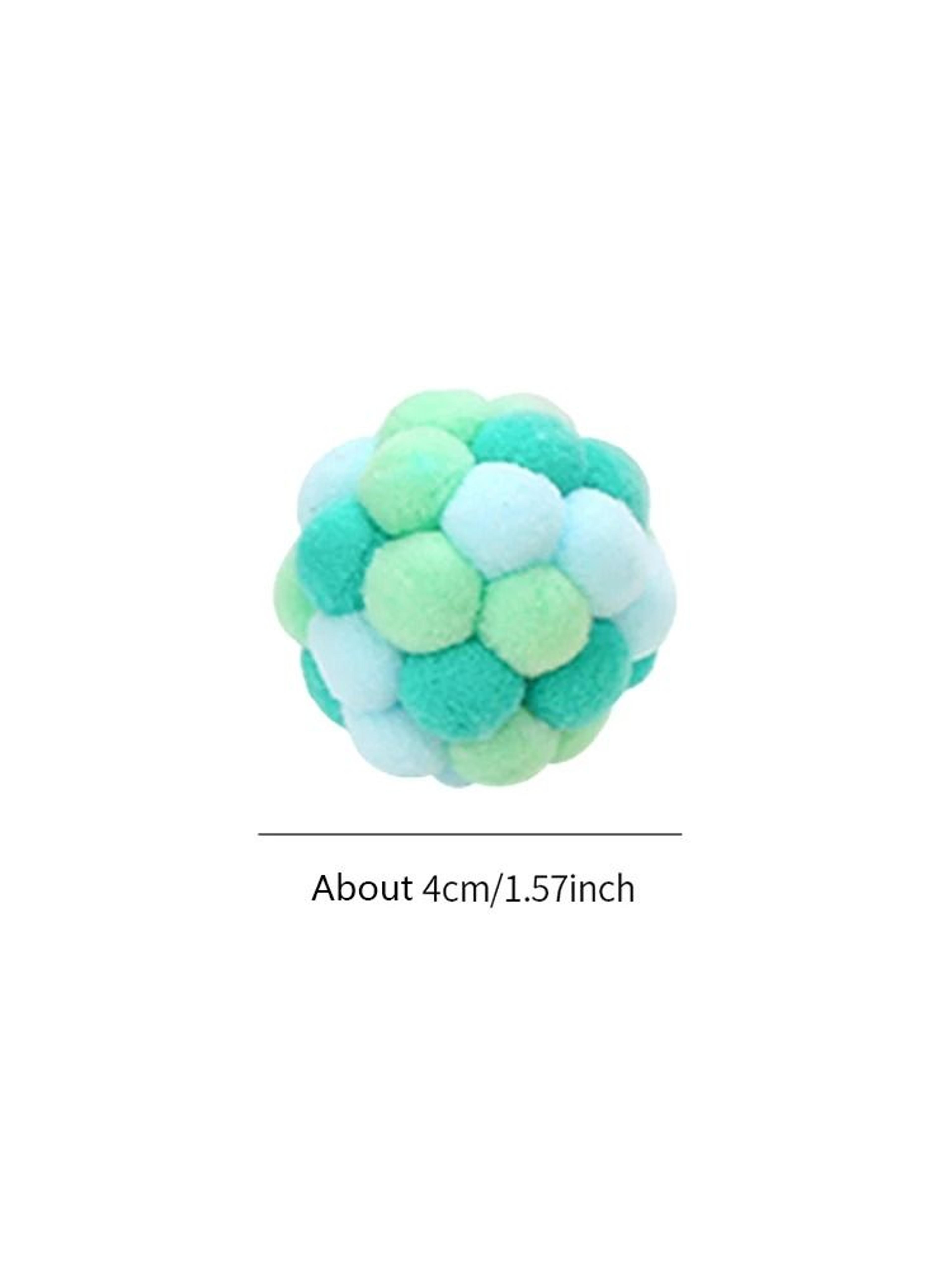 Cat Bell Ball Toy Colorful Elastic Interactive Chase Ball For Cats And Kittens 1