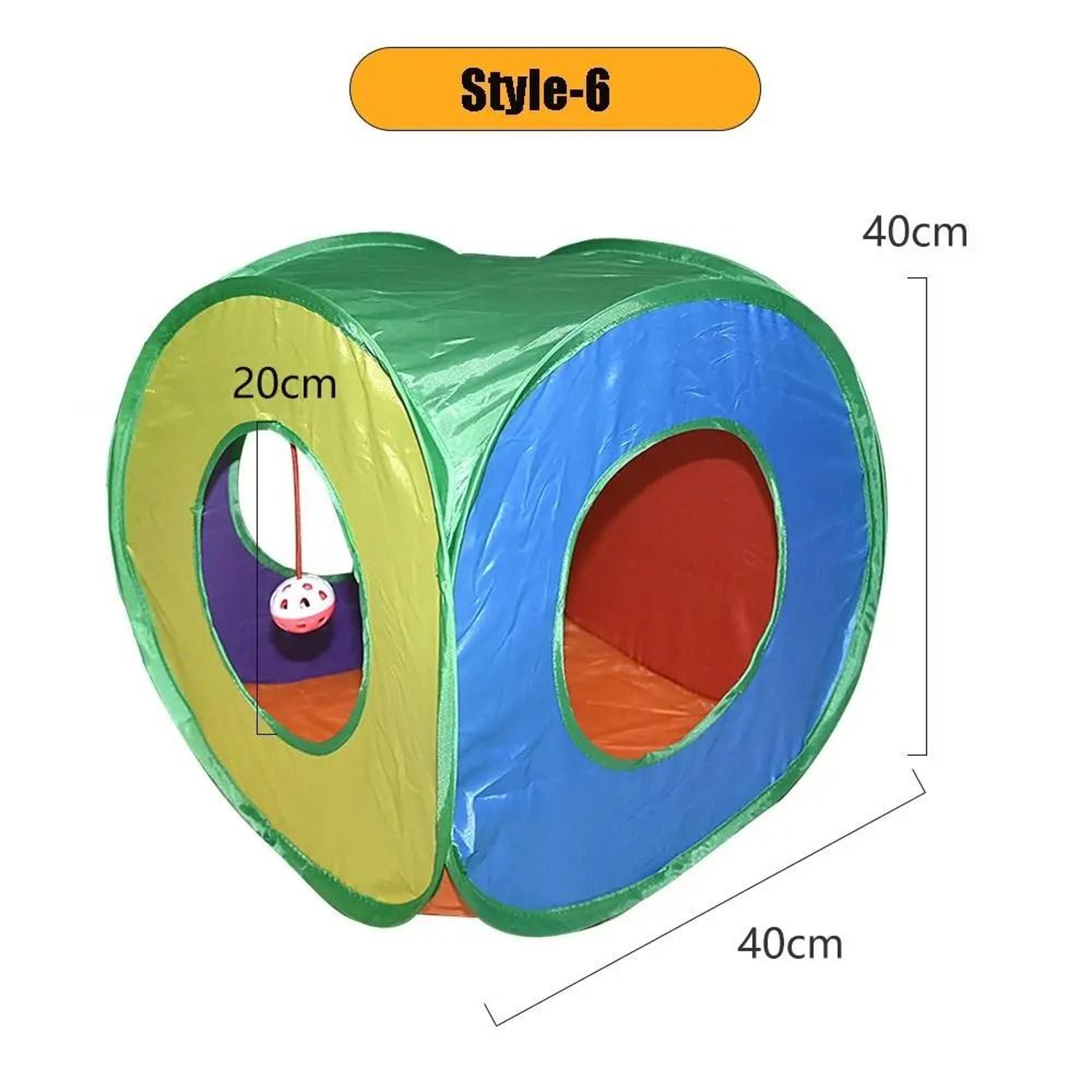 Foldable Cat Tunnel Interactive Portable Play Tube For Cats Rabbits And Small Pets 6