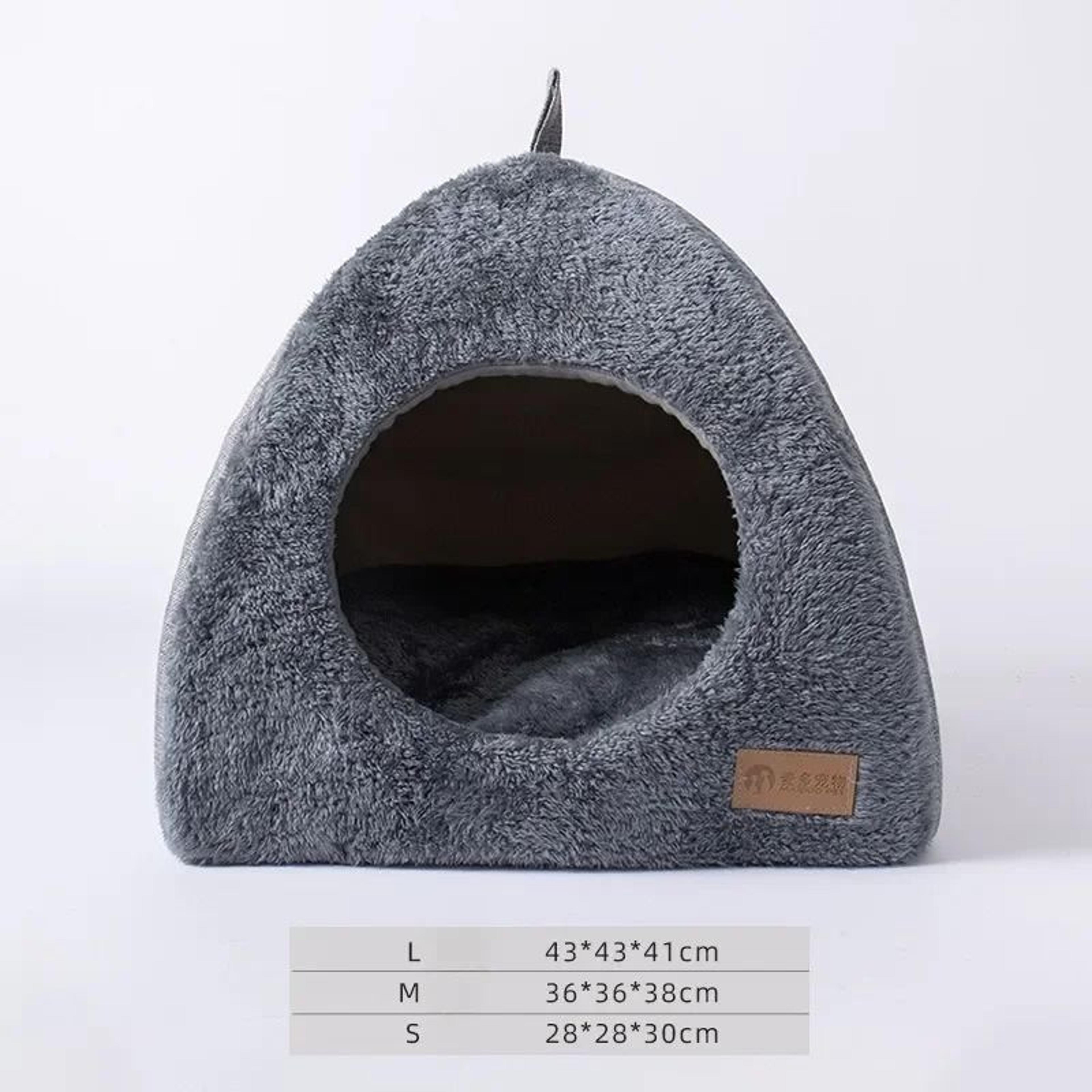Triangle Cat Bed Warm Closed Cat House For Cats And Small Dogs 3