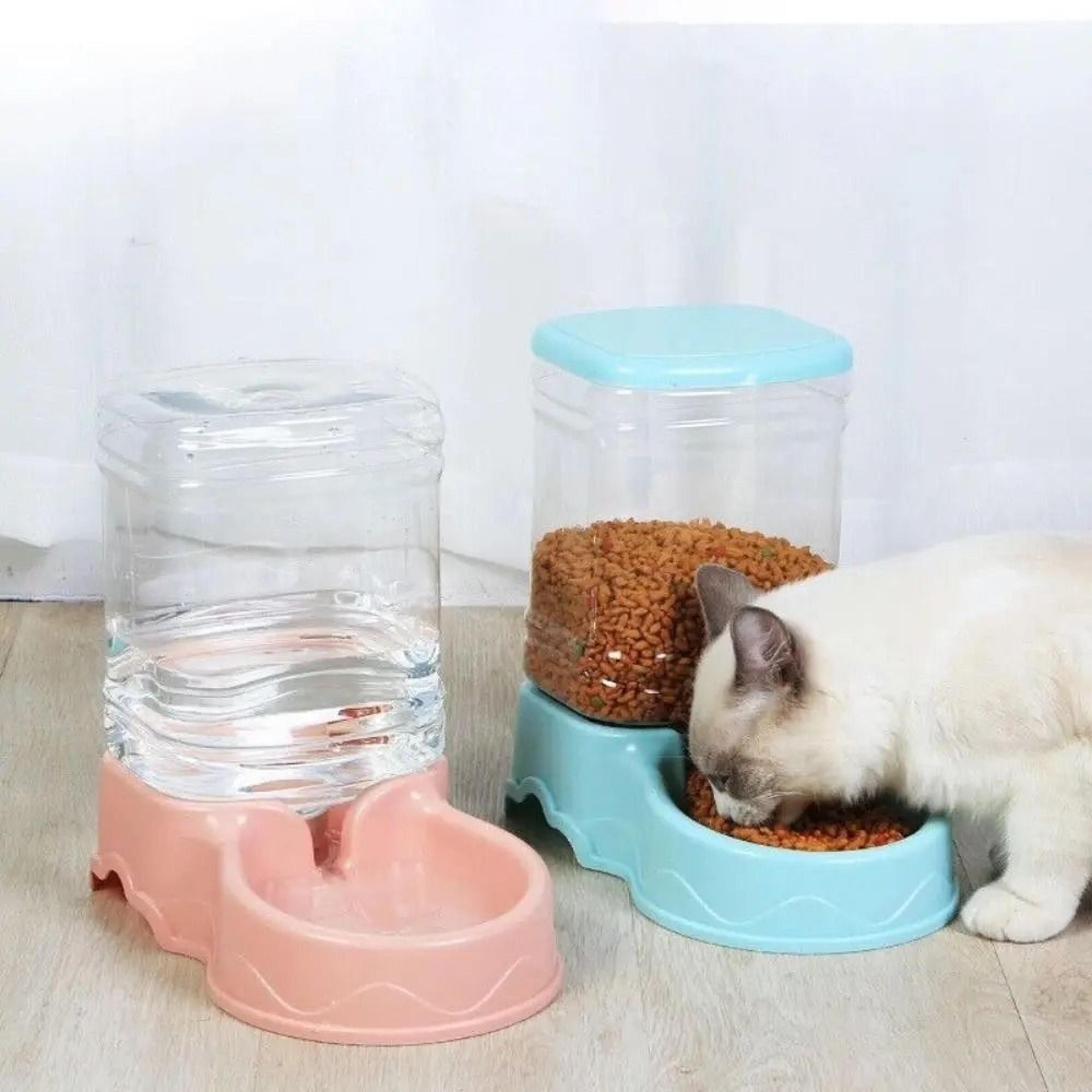 Large Capacity Automatic Pet Feeder And Water Dispenser For Cats Dogs Daily Feeding 10