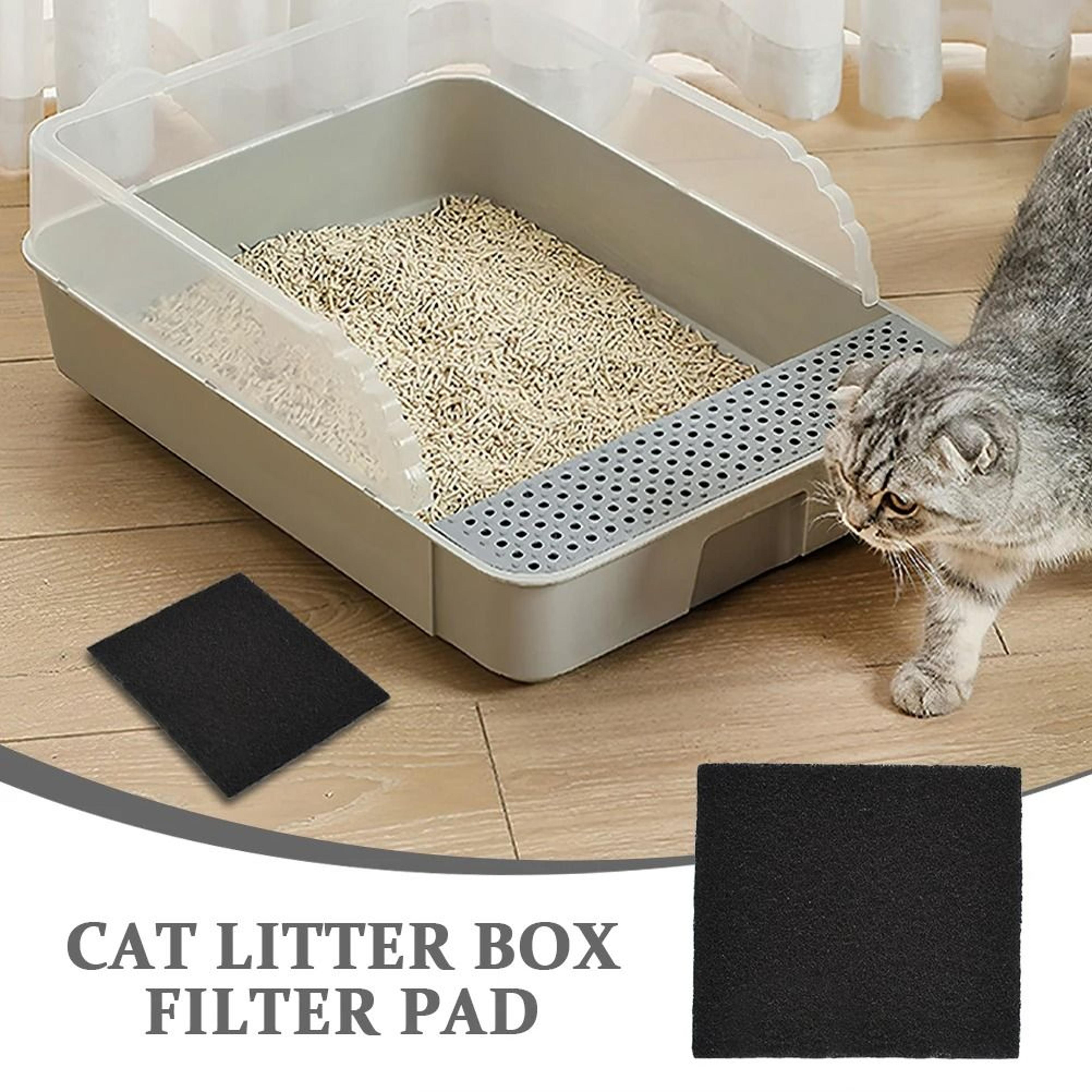 12 Pack Activated Carbon Cat Litter Box Filter Cotton For Odor Control 6