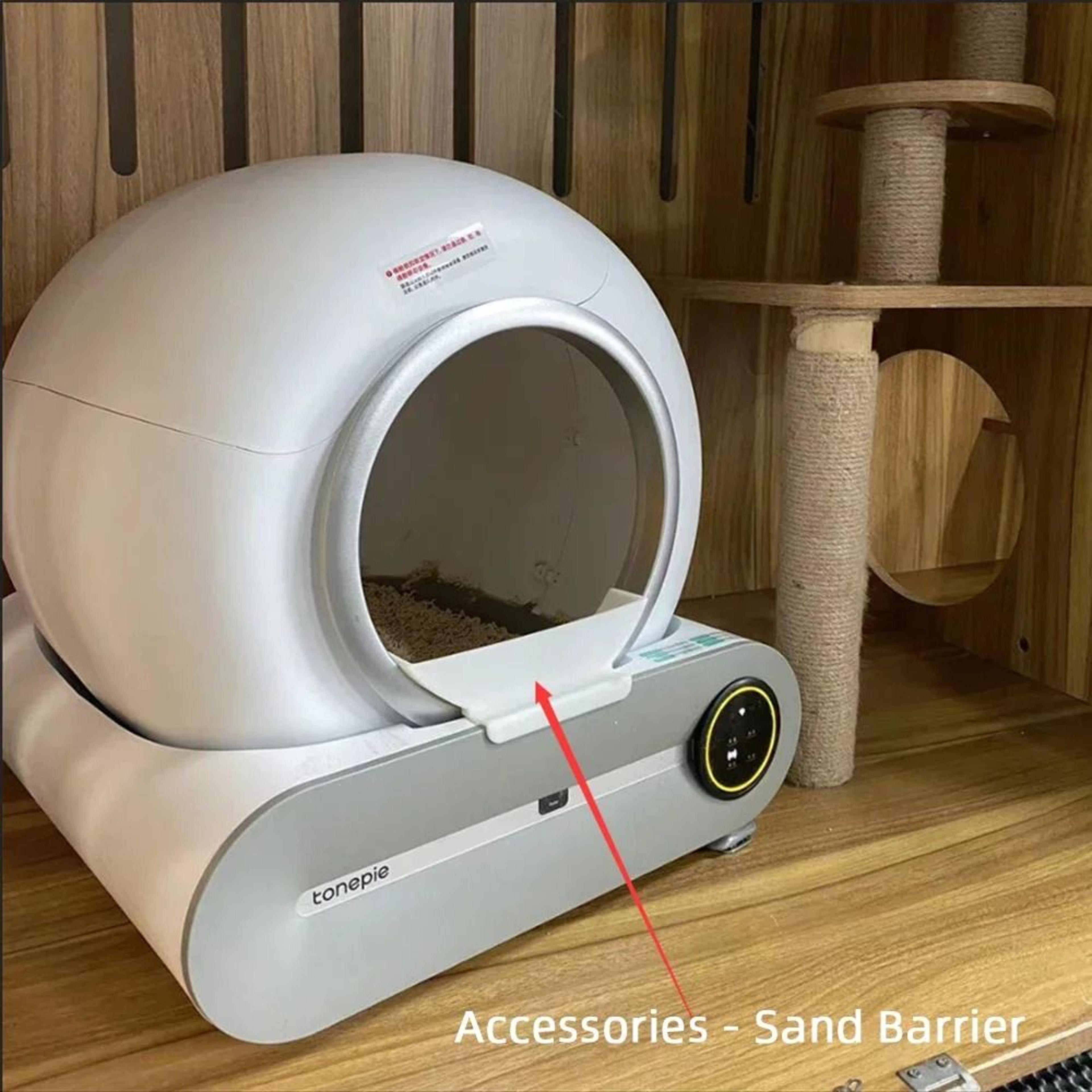 tonepie automatic cat litter box bottom capsule rubber plug and bin door