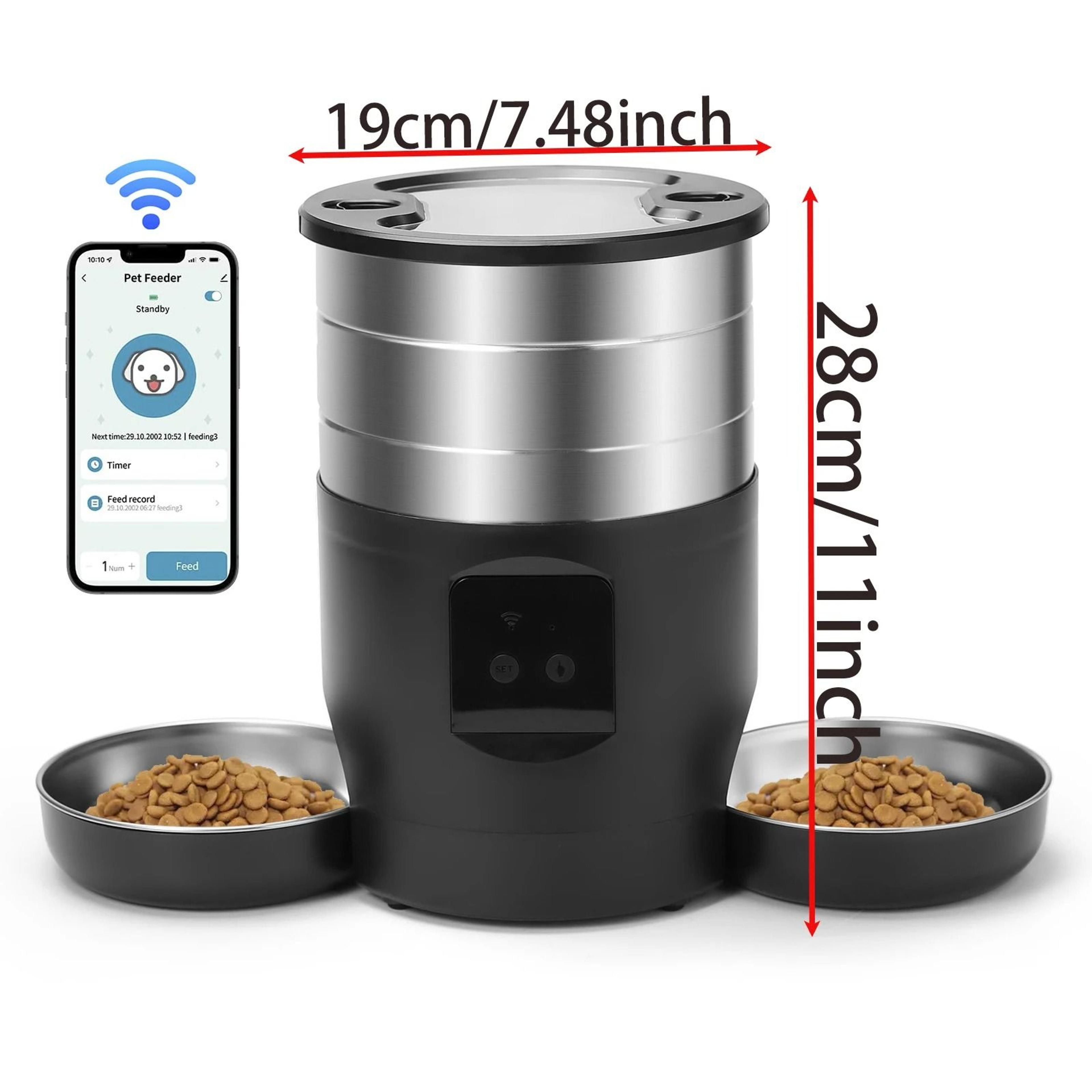 4L Smart Pet Feeder With Tuya App Water Dispenser And Dry Food Bowl 4
