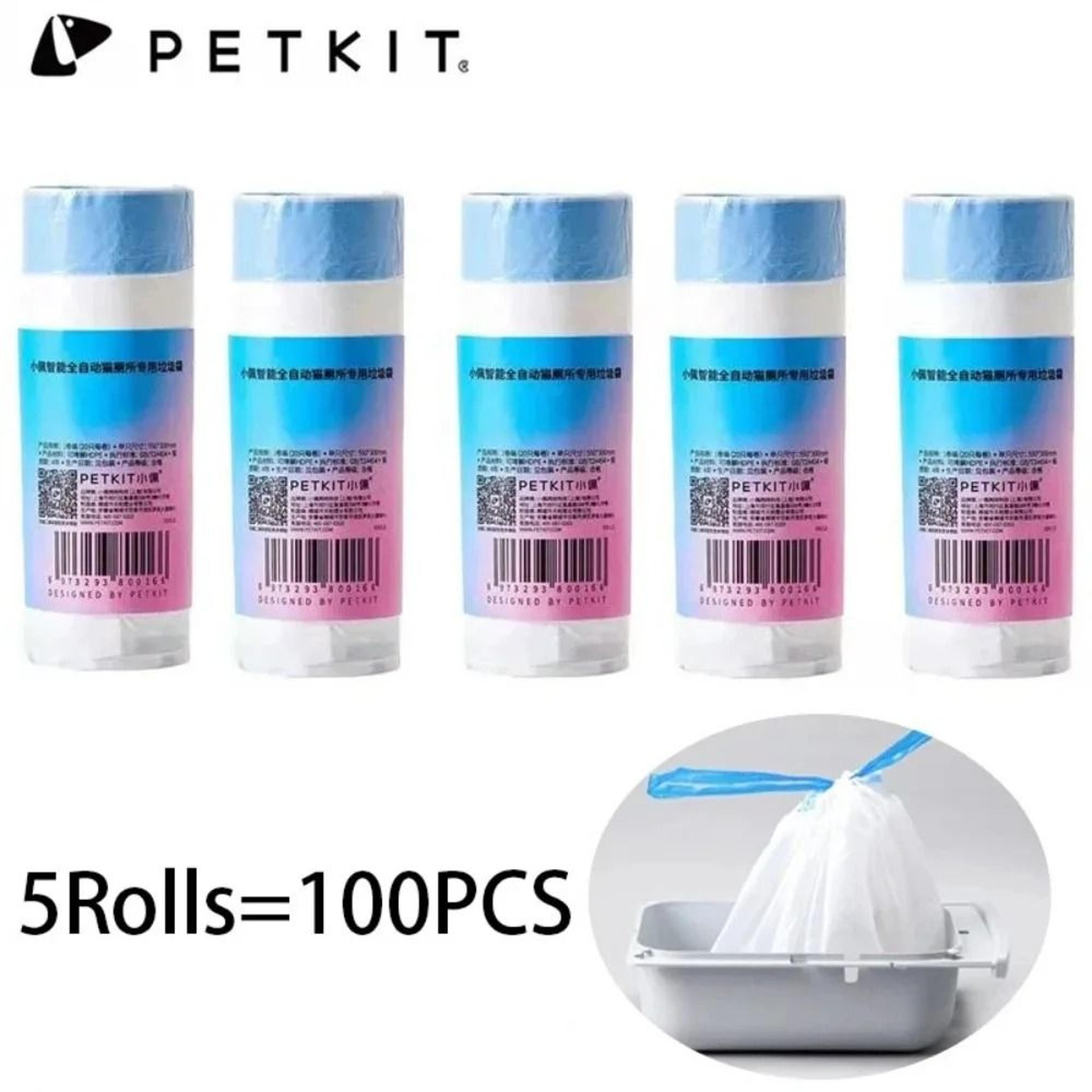 petkit automatic litter box waste bags durable drawstring refill roll for cleaner disposal