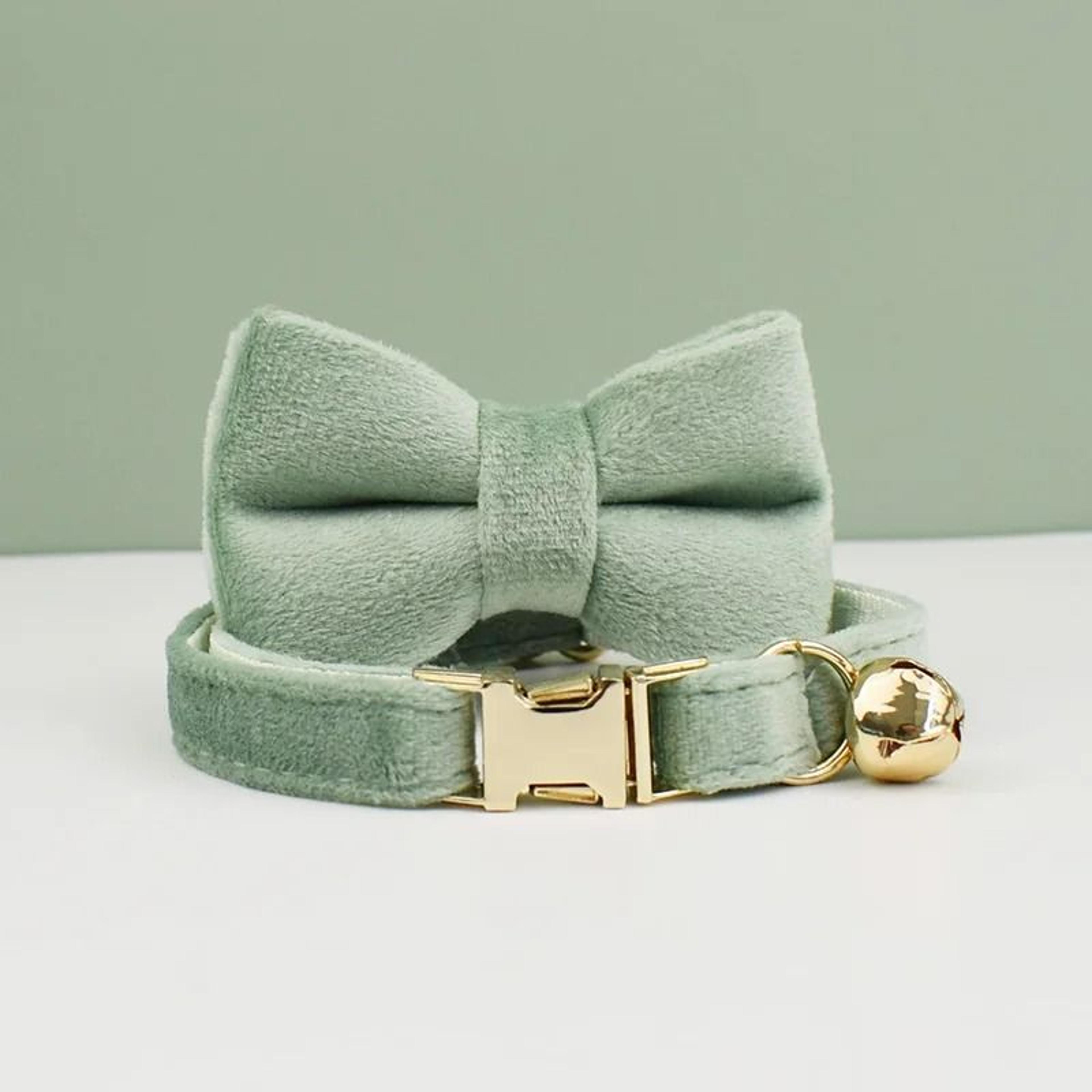 Velvet Bow Cat Collar Personalized Adjustable Collar With Bell For Cats And Kittens 13