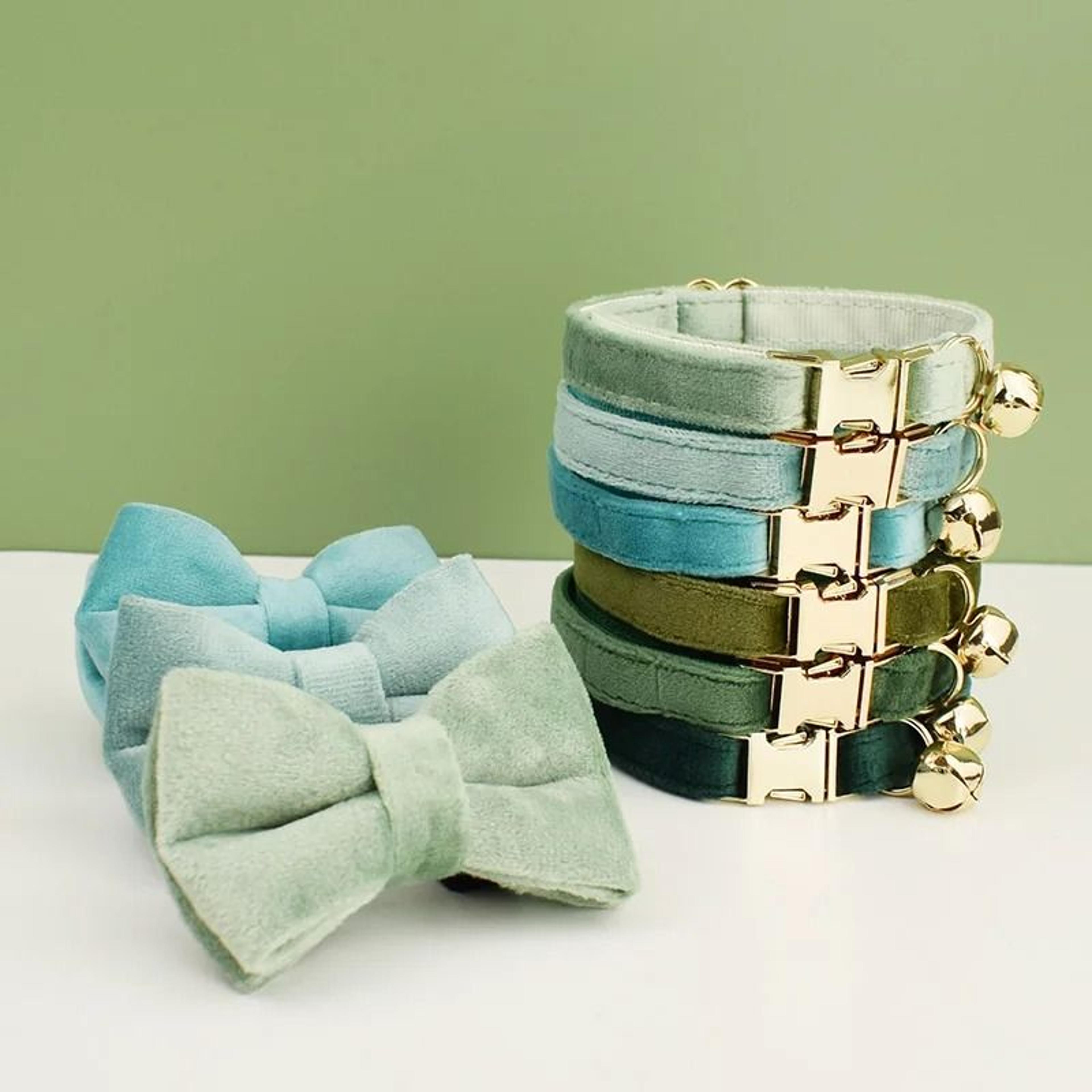 Velvet Bow Cat Collar Personalized Adjustable Collar With Bell For Cats And Kittens 19