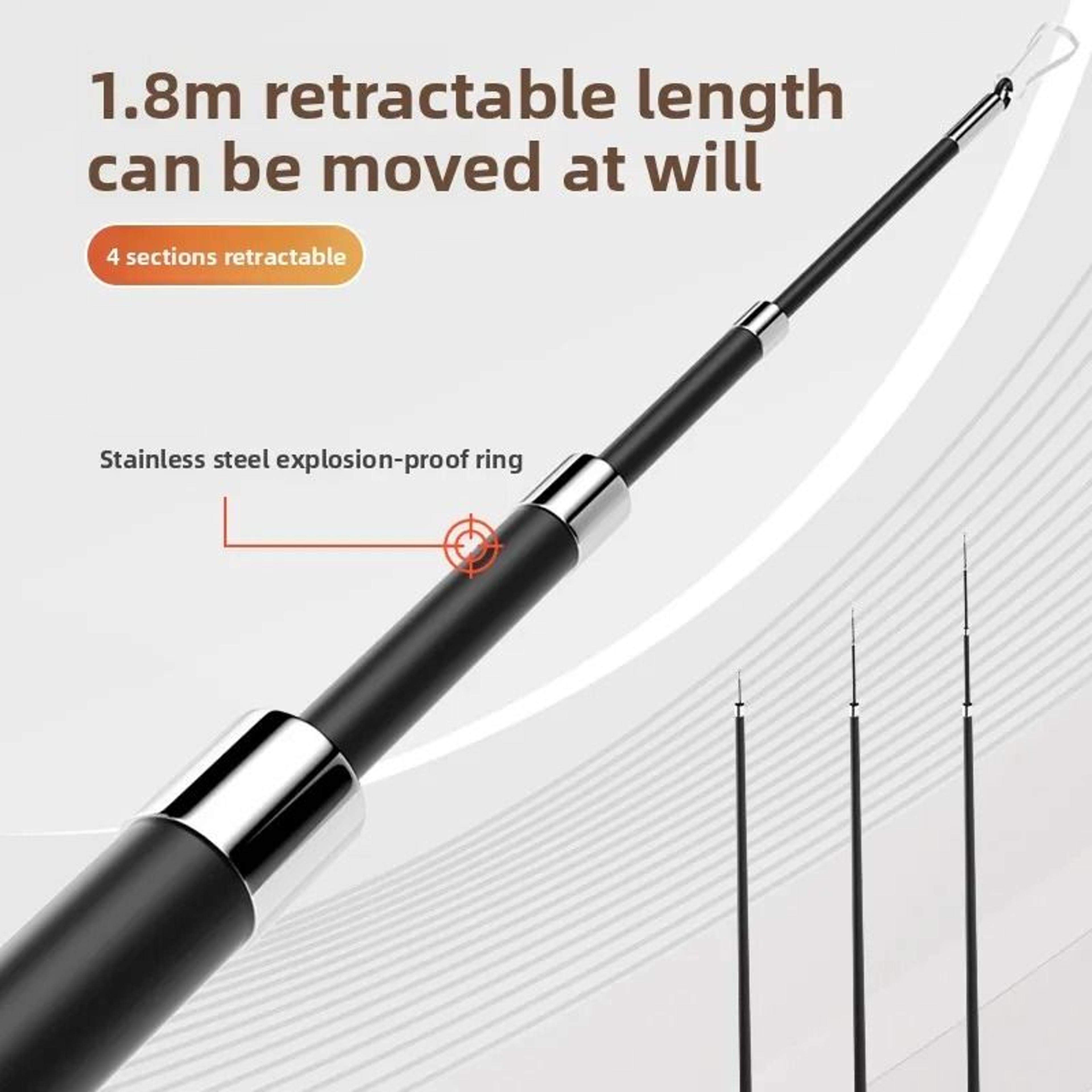 Extendable Cat Teaser Rod Retractable Feather Wand With Bells For Active Indoor Play 10