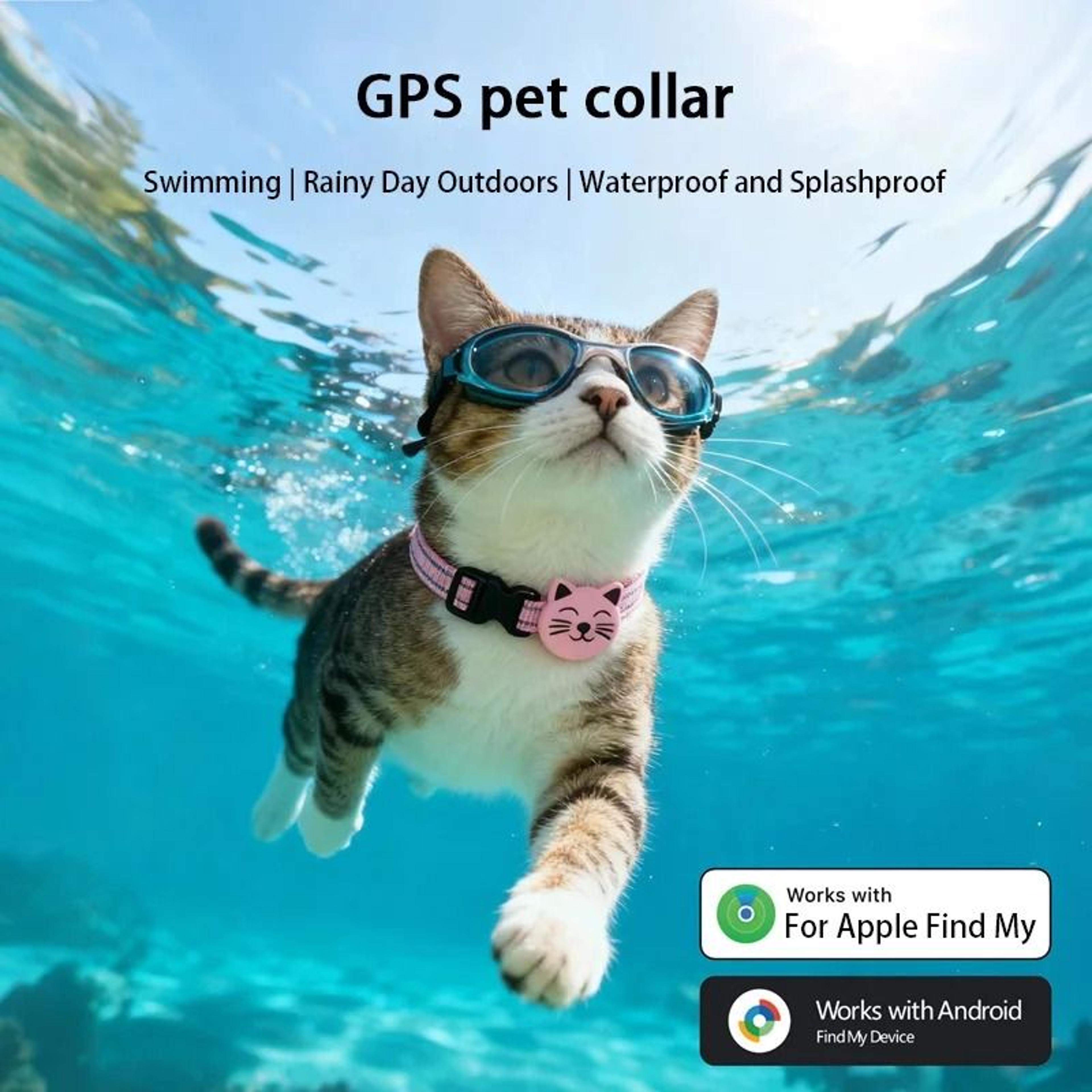 find my airtag cat collar pet tracker anti loss locator for cats and small dogs