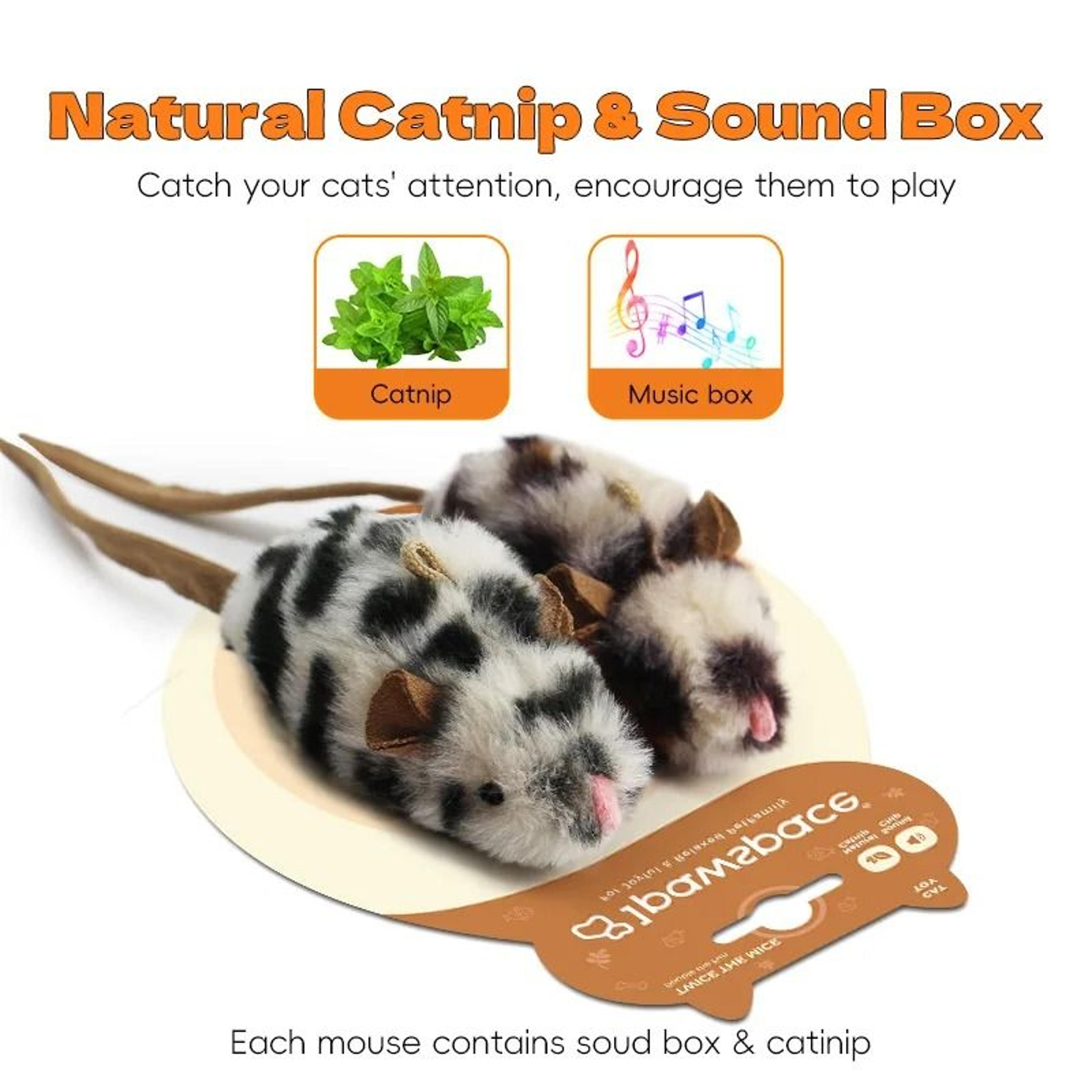 Electric Interactive Mouse Cat Toy Fast Moving Plush Pet Chaser For Indoor Kittens 2