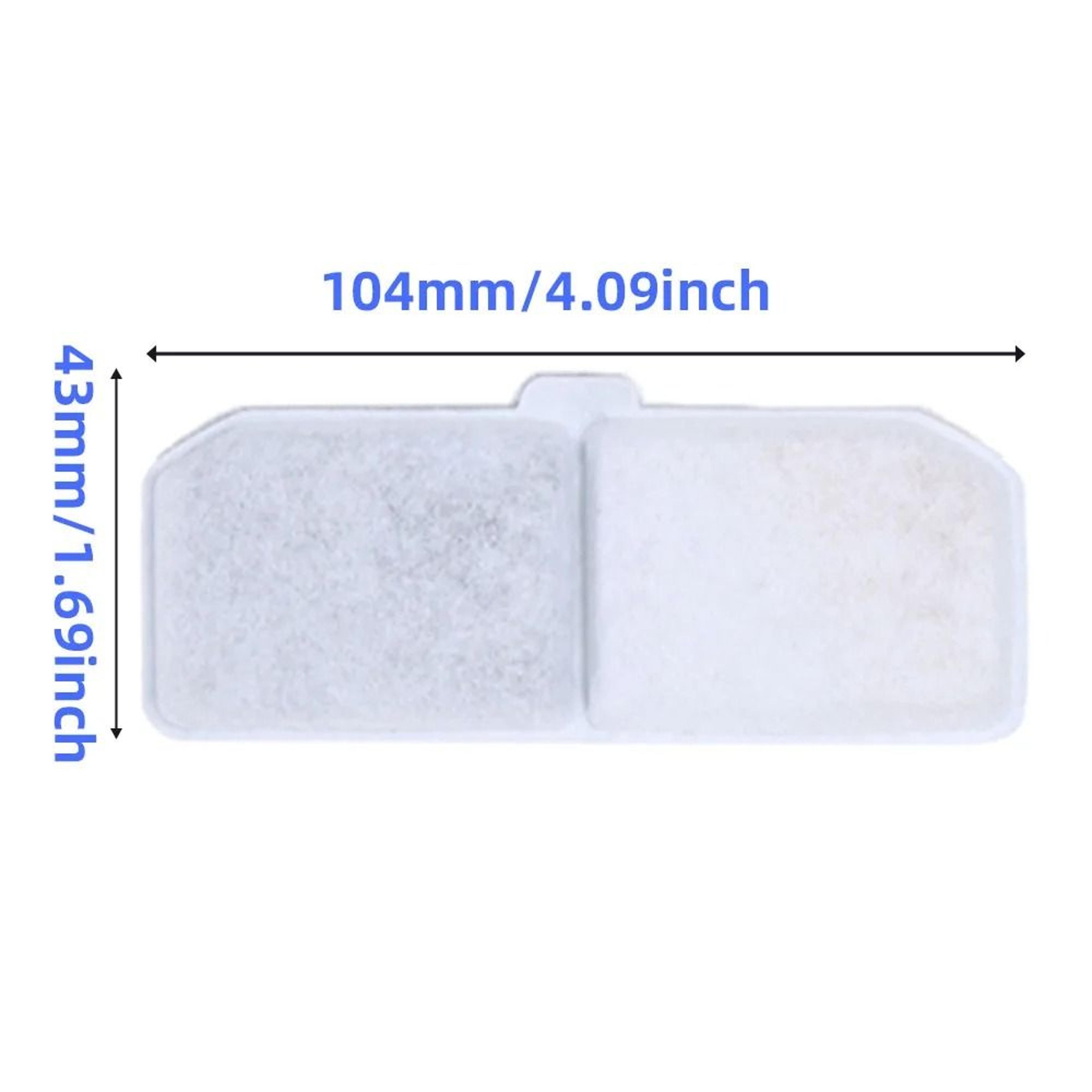Rectangular Cat Water Fountain Filters Activated Carbon Replacement Cartridges For Pet Drinkers 4