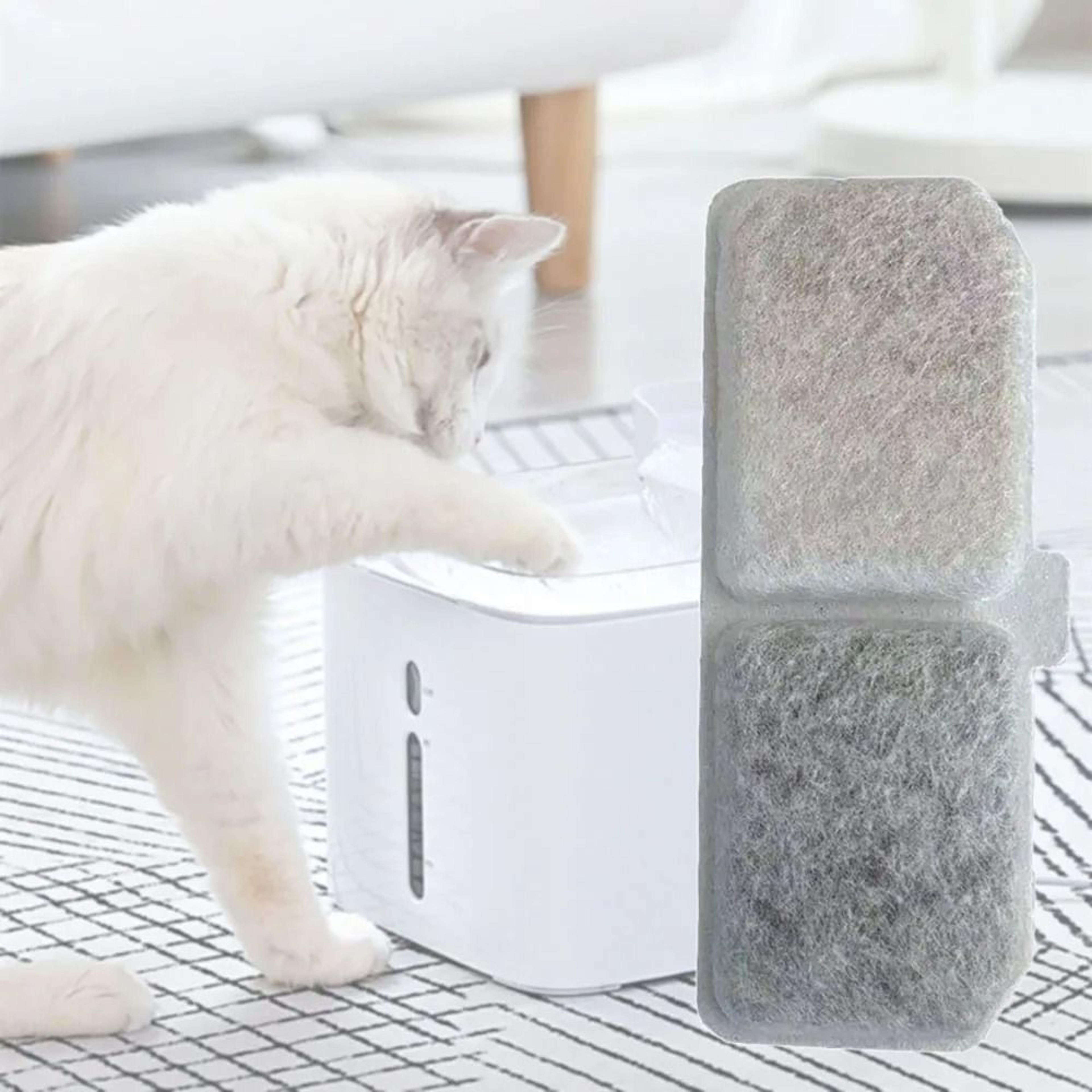 Rectangular Cat Water Fountain Filters Activated Carbon Replacement Cartridges For Pet Drinkers 8