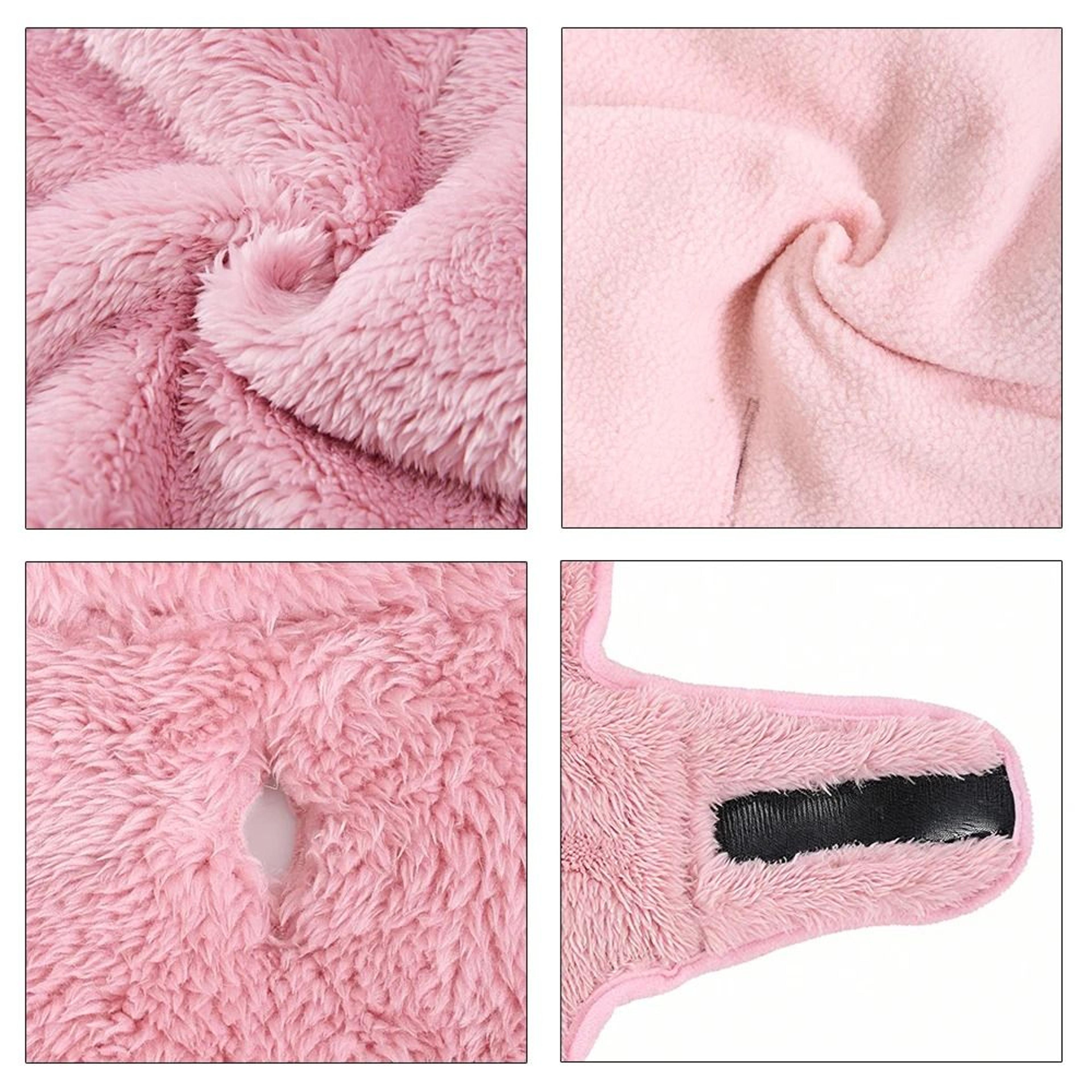 Reversible Fleece Cat Jacket Adjustable High Neck Winter Coat For Sphynx Kittens 8