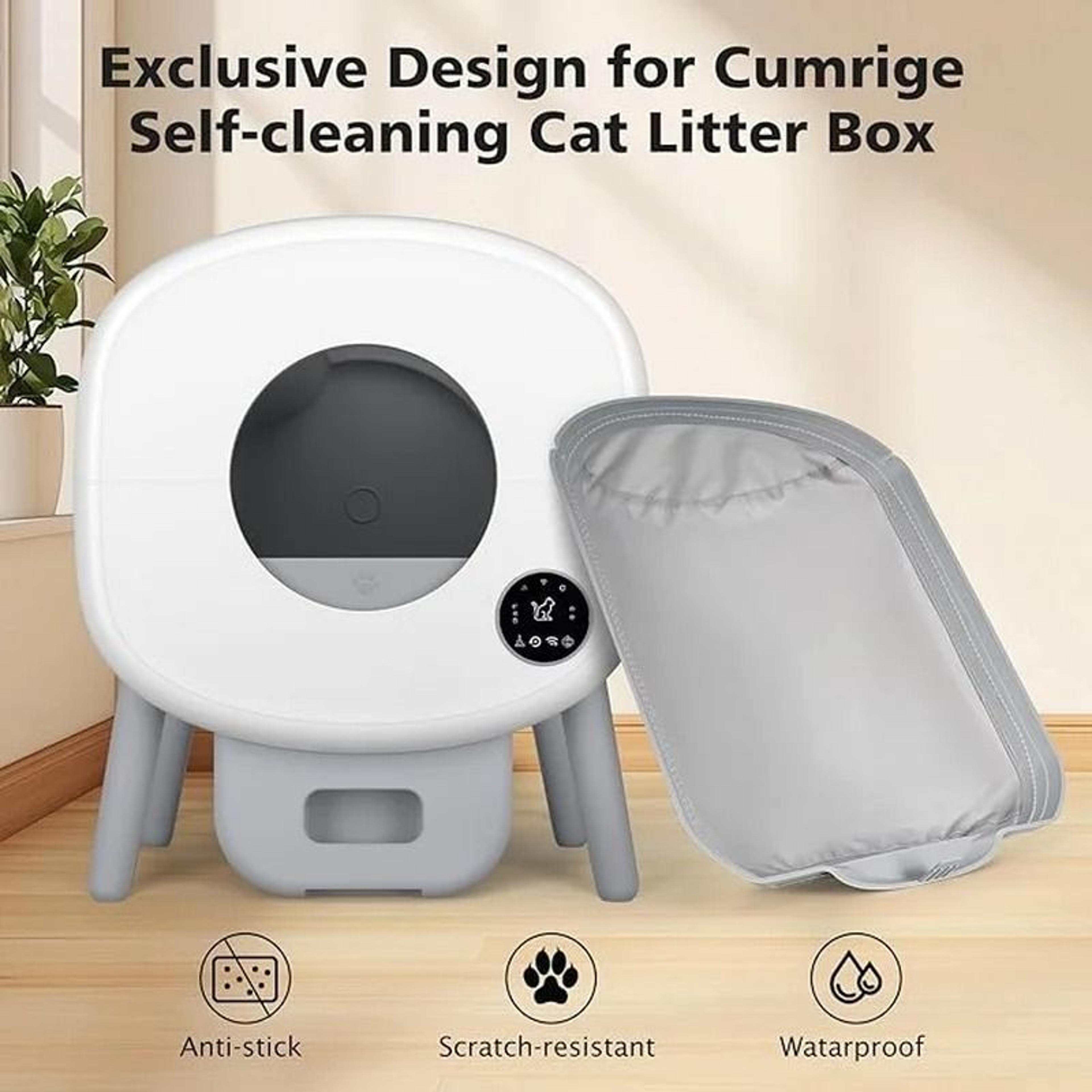 Self Cleaning Cat Litter Box Soft Fabric Bottom Mat Waste Collecting Accessory 4