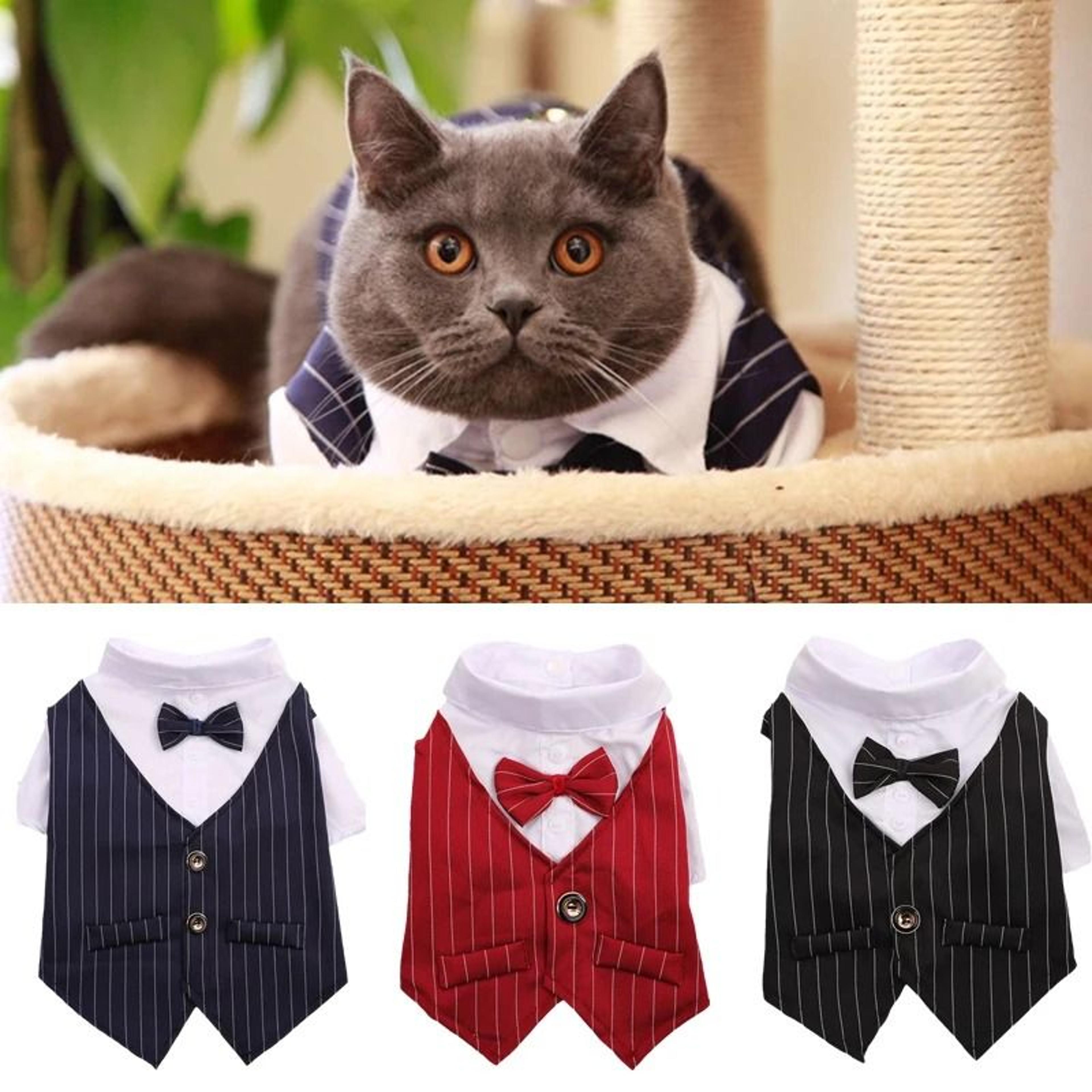 formal cat dog party suit jacket wedding birthday outfit for small pets