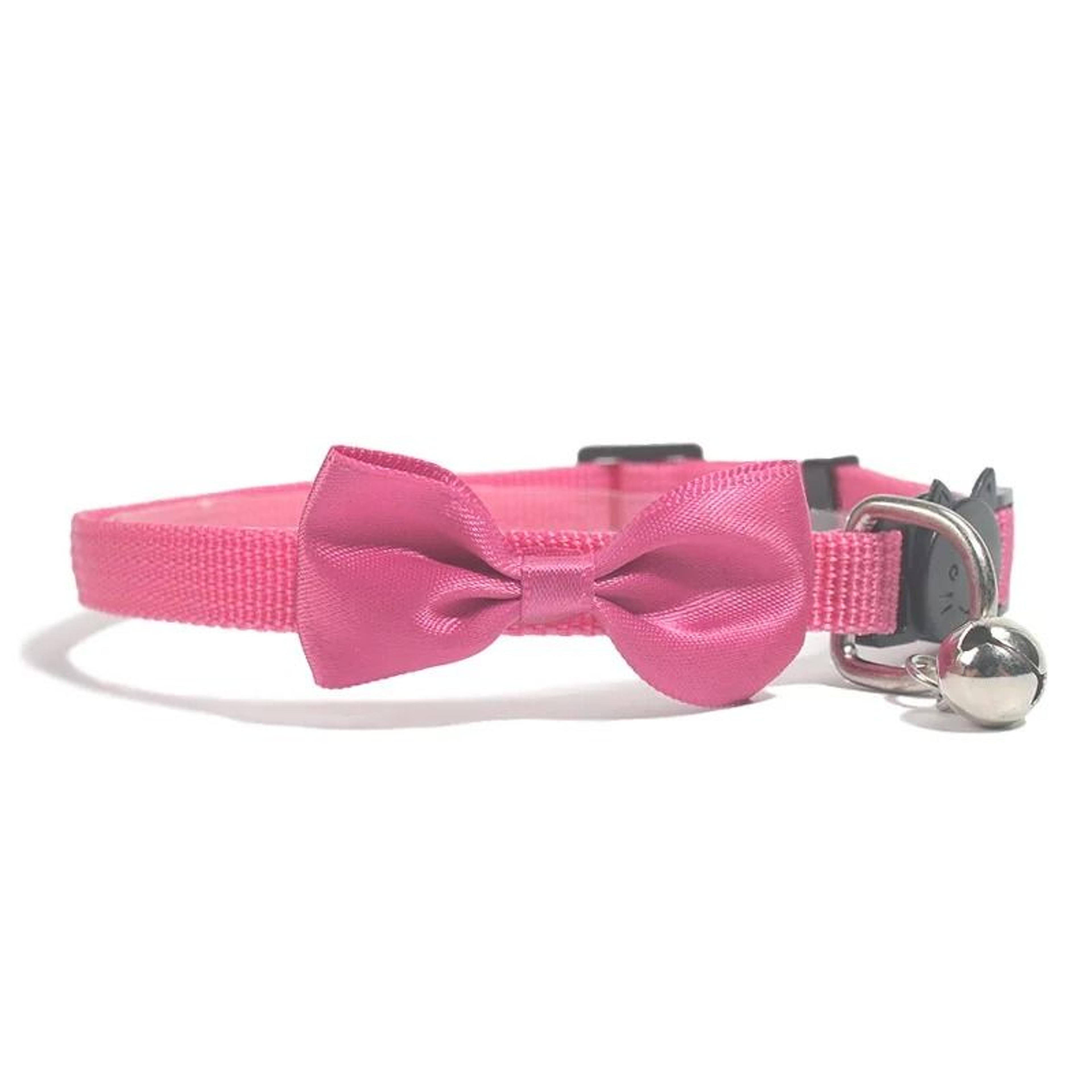 Adjustable Bow Cat Collar With Bell For Cute Pet Styling 6