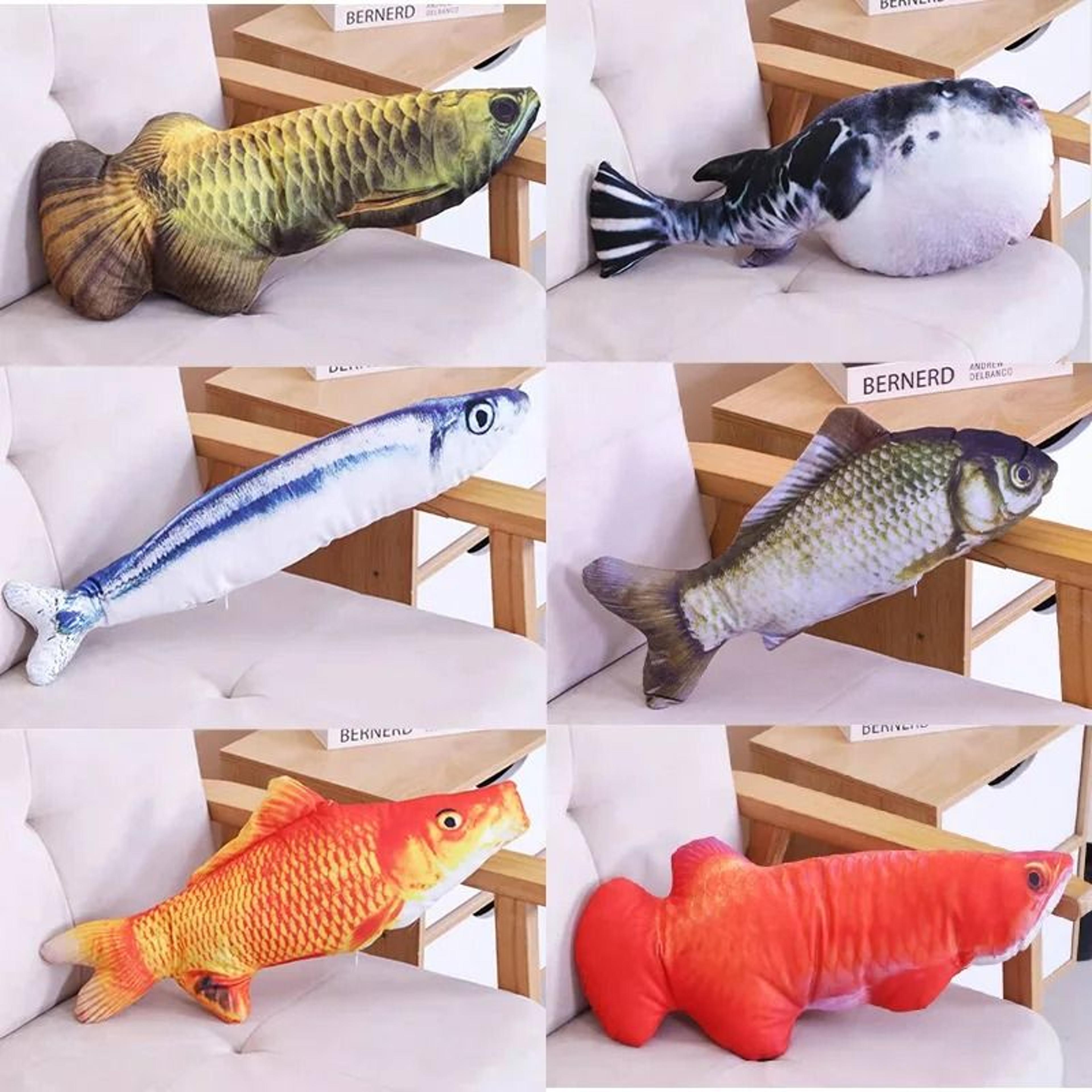 Plush Catnip Fish Toy For Interactive Kitten Play 13