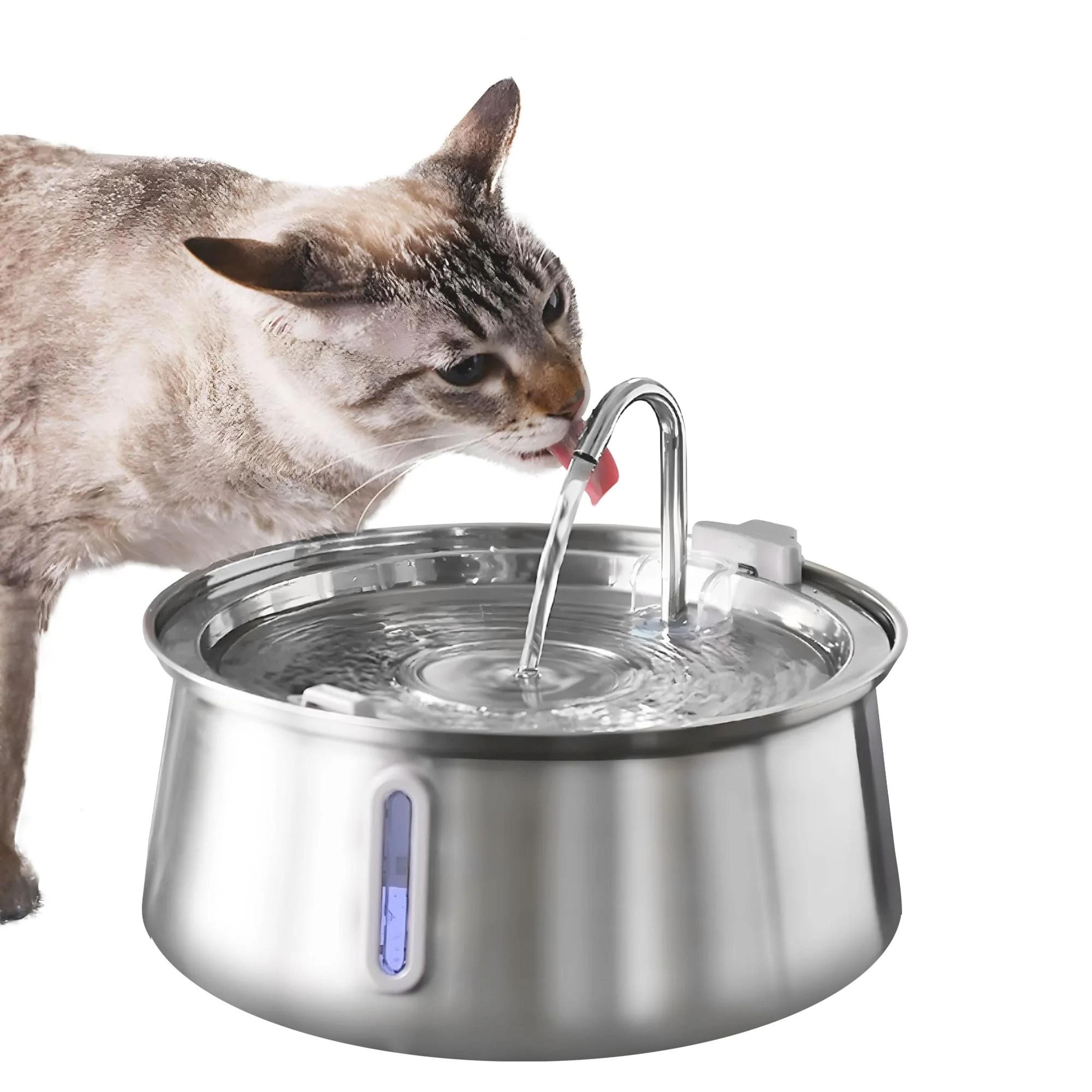 4l stainless steel cat water fountain with ultra quiet pump