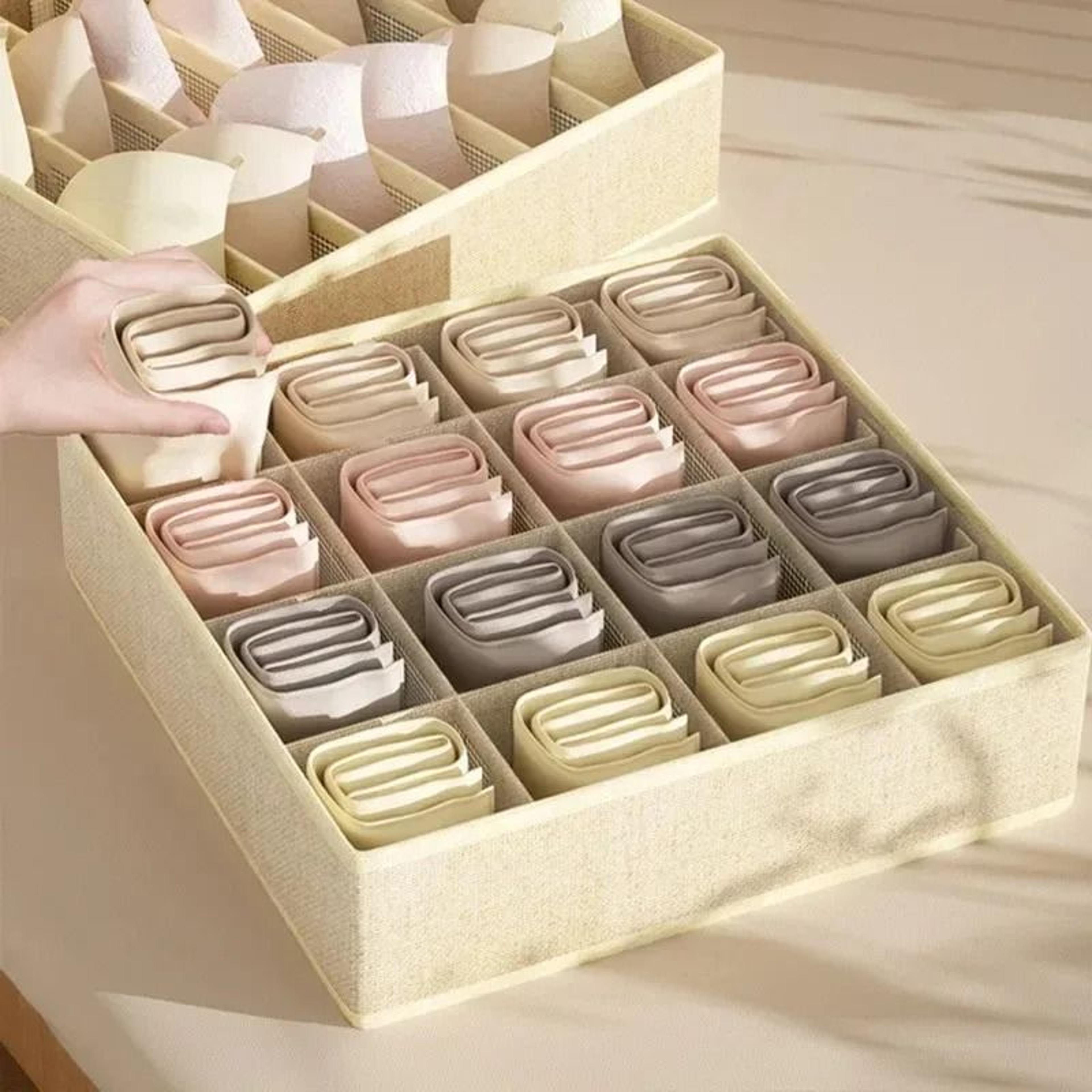 Non Woven Underwear Storage Box For Socks Clothes Drawer Closet Organization 11