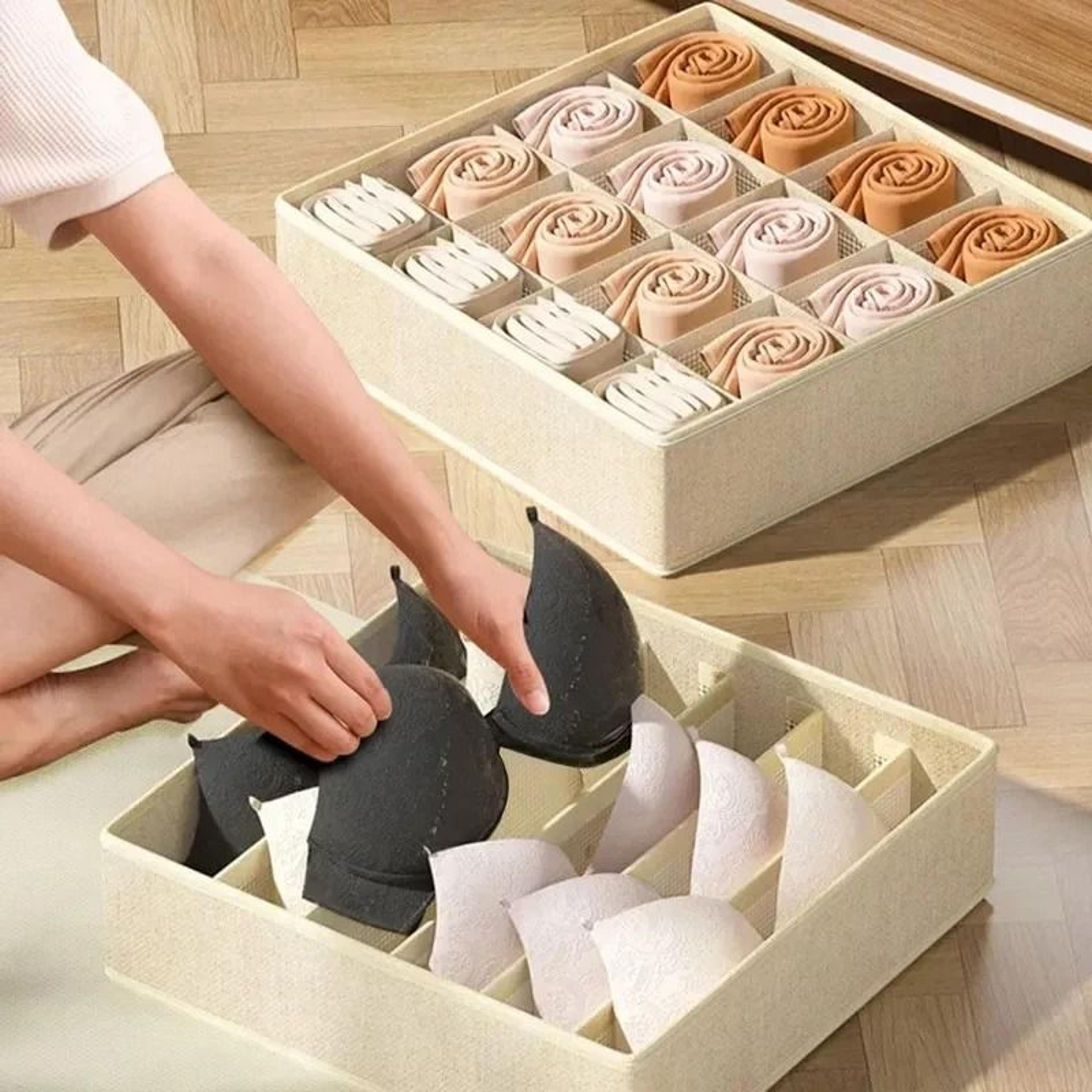Non Woven Underwear Storage Box For Socks Clothes Drawer Closet Organization 14
