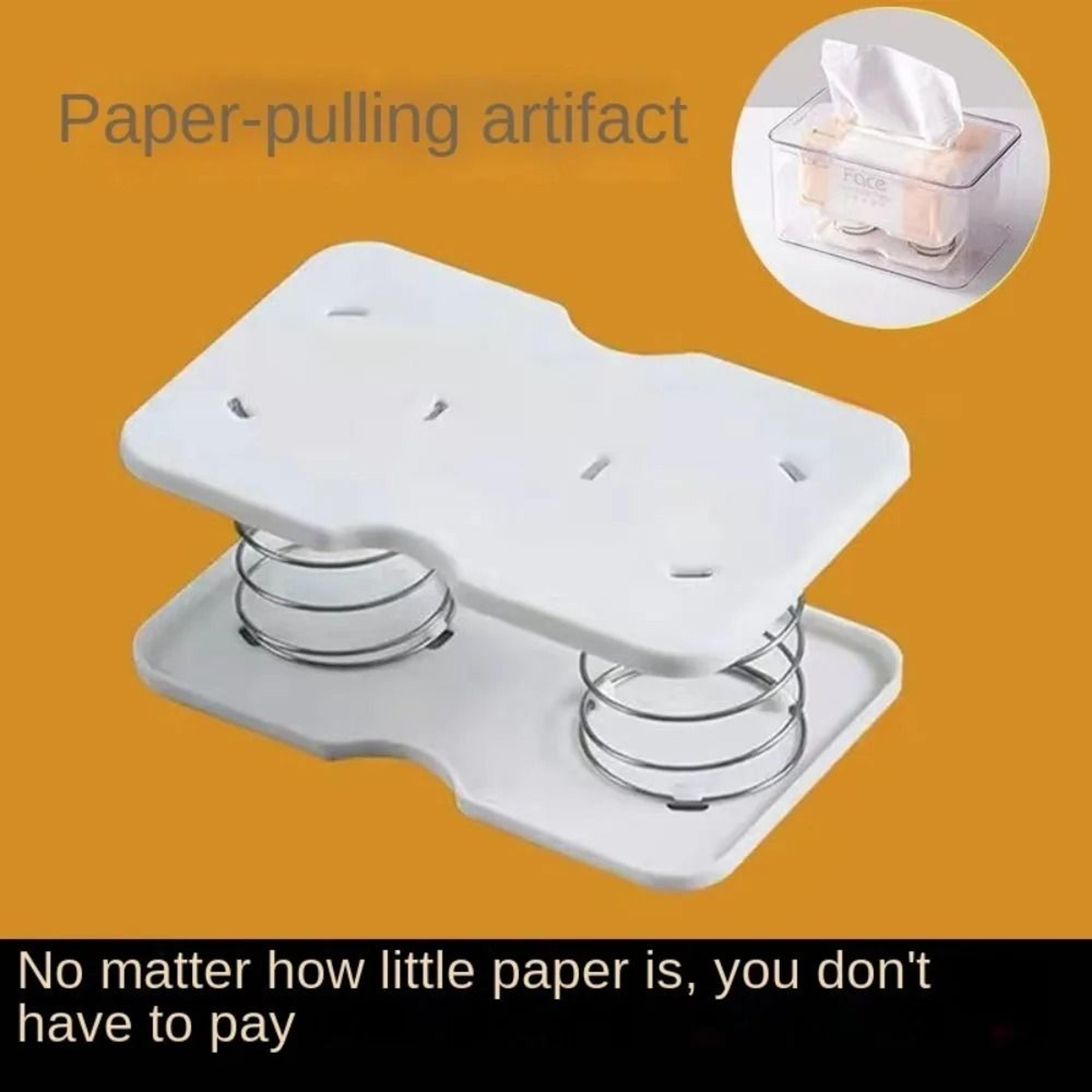 Double Spring Tissue Box Lift Tray For Paper Towels And Easy Pulling 1