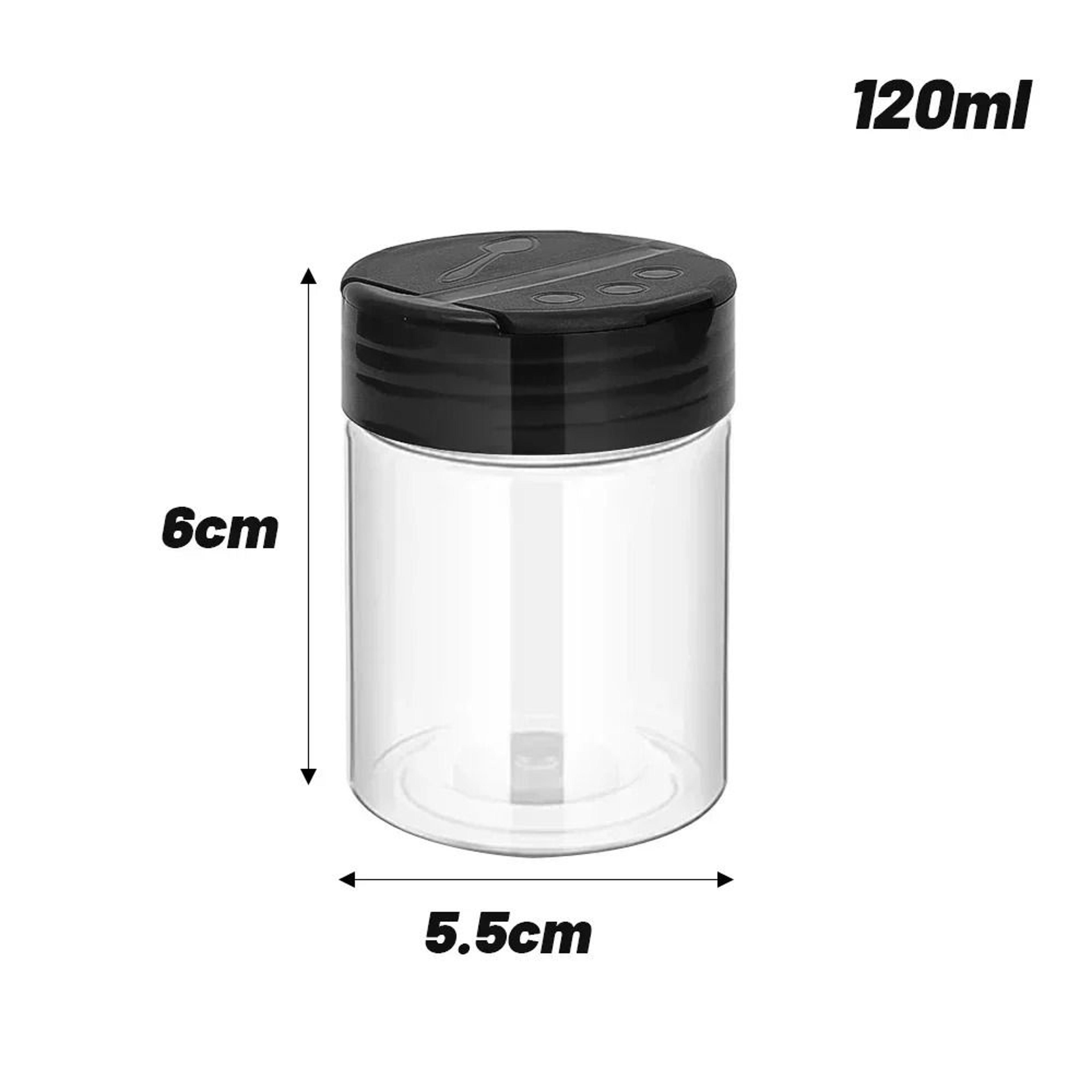 Plastic Spice Jars With Shaker Lids For Kitchen Seasoning Storage 2