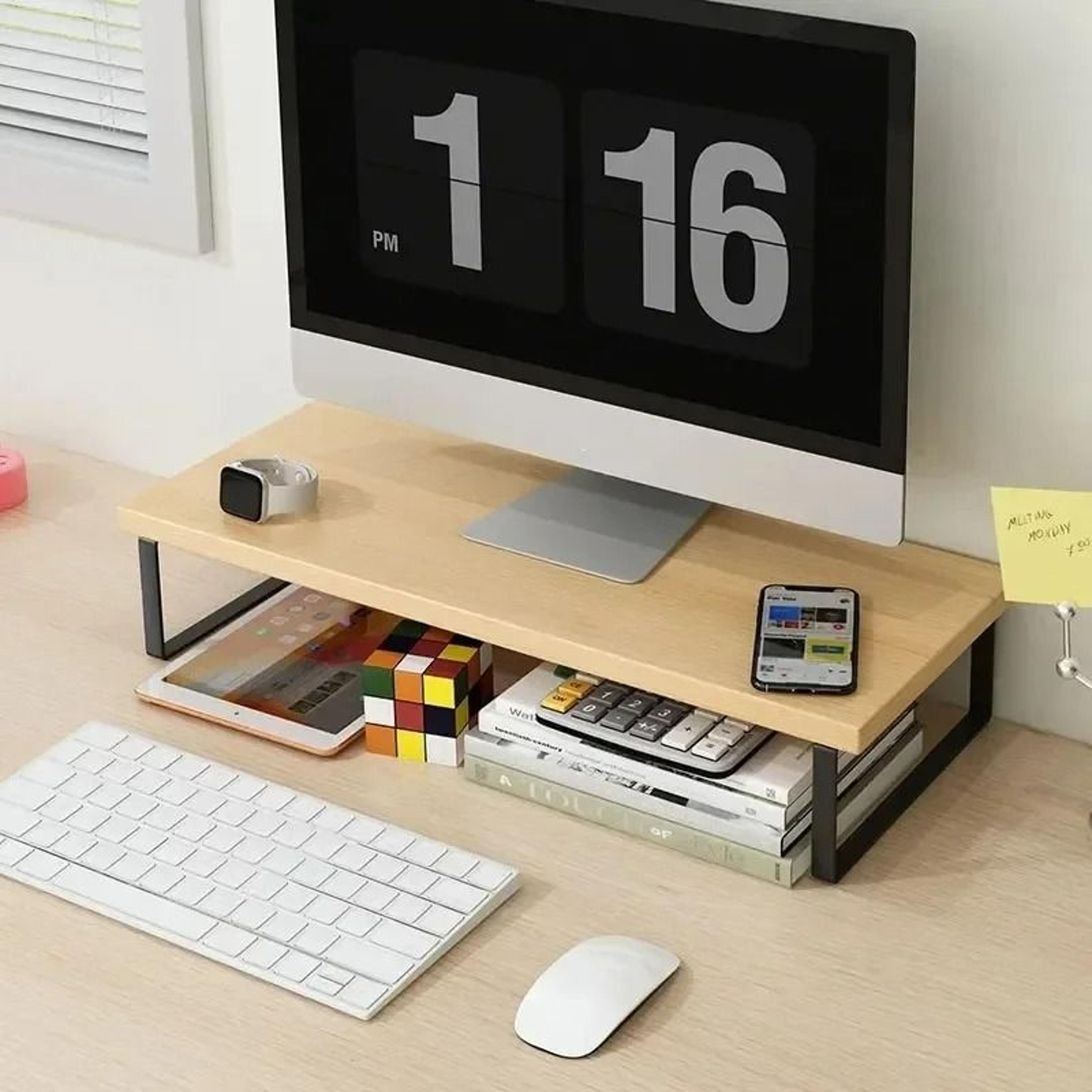 Monitor Stand Riser Desktop Storage Rack For Laptop And Computer Screen 13