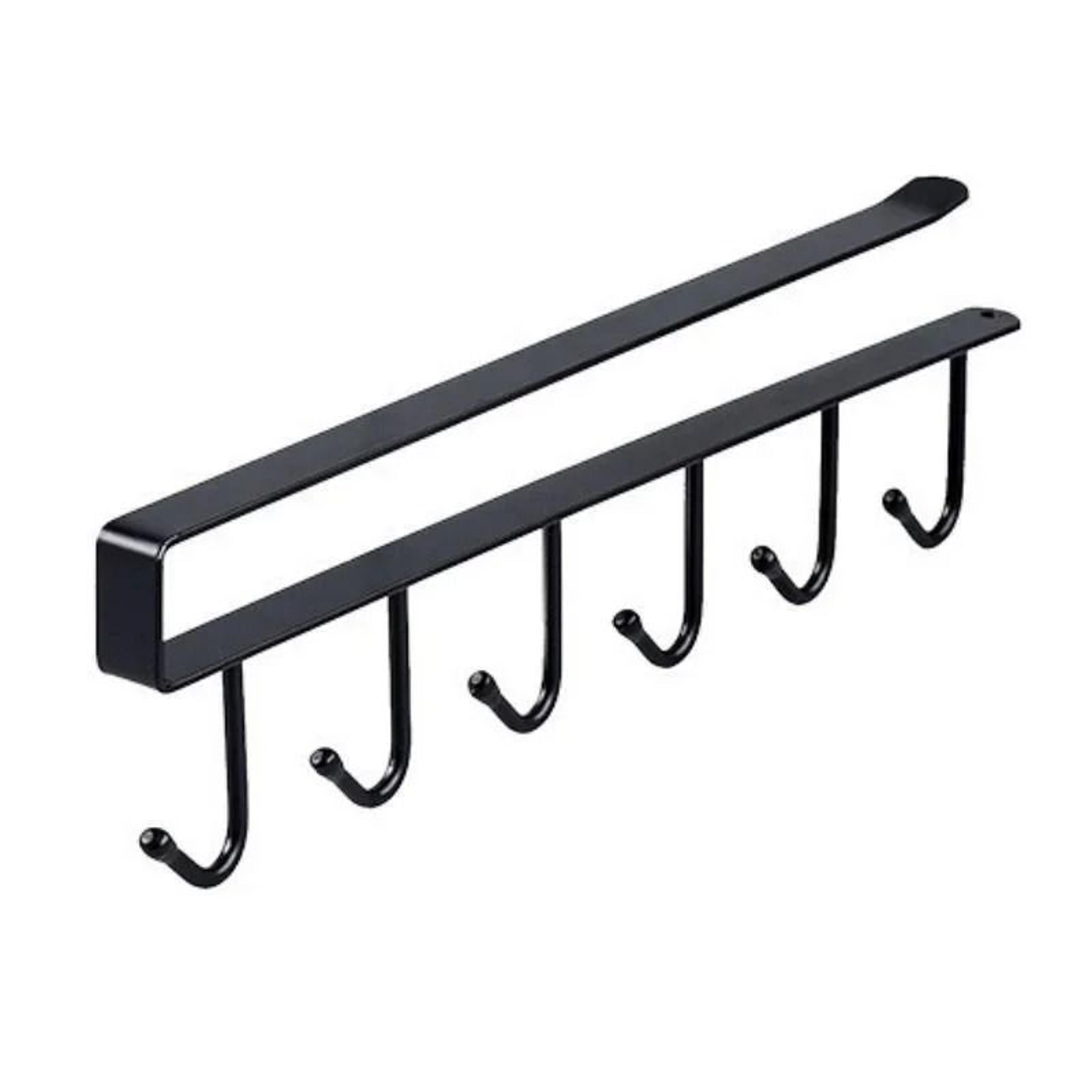 Six Hook Mug Holder Under Shelf Kitchen Storage Rack 1