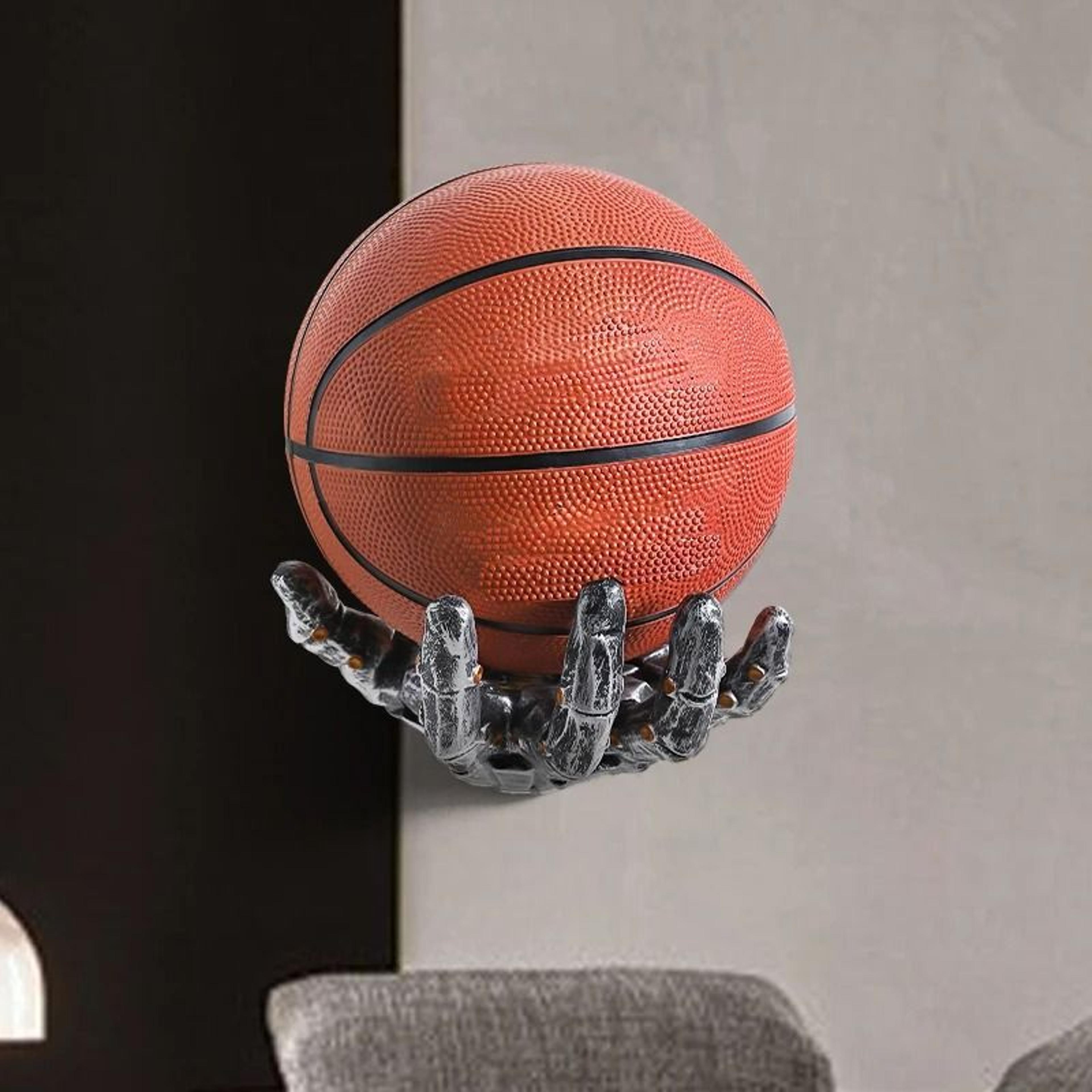 Robotic Arm Basketball Storage Rack Wall Mounted Ball Holder 8