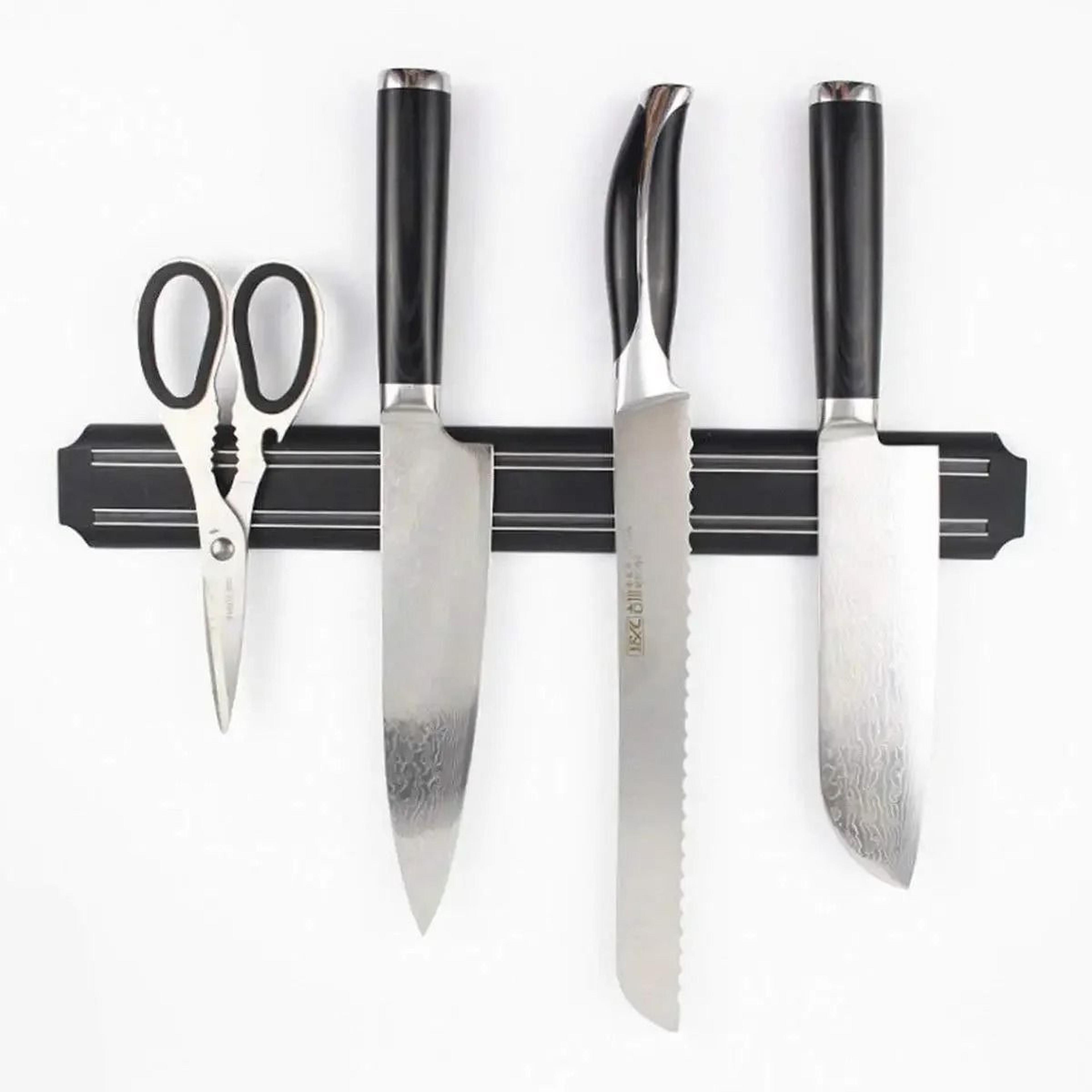 Wall Mounted Magnetic Knife Rack For Kitchen Storage 4
