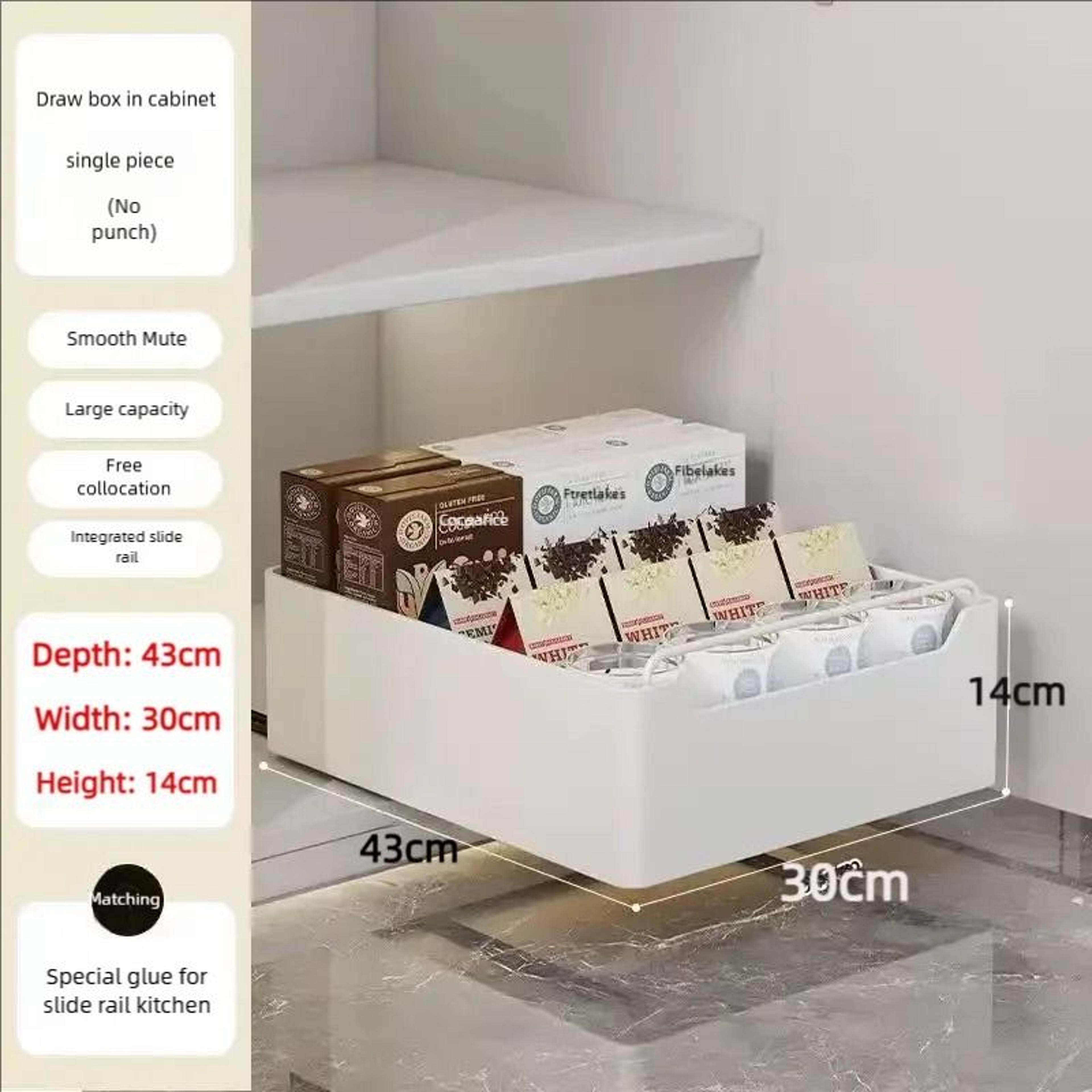 Pull Out Kitchen Cabinet Storage Shelf And Spice Organizer 6