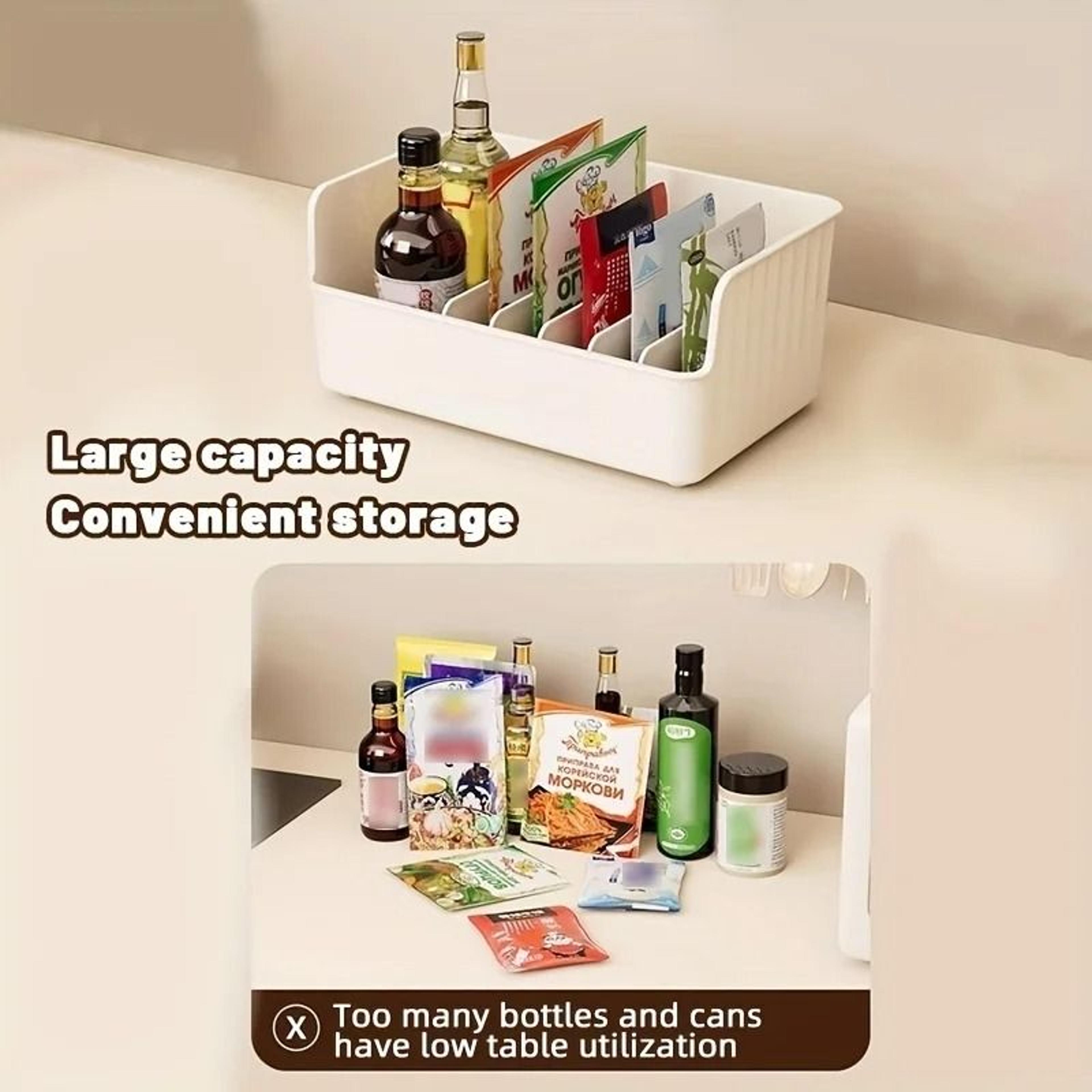 Six Compartment Detachable Spice Rack Kitchen Organizer 6