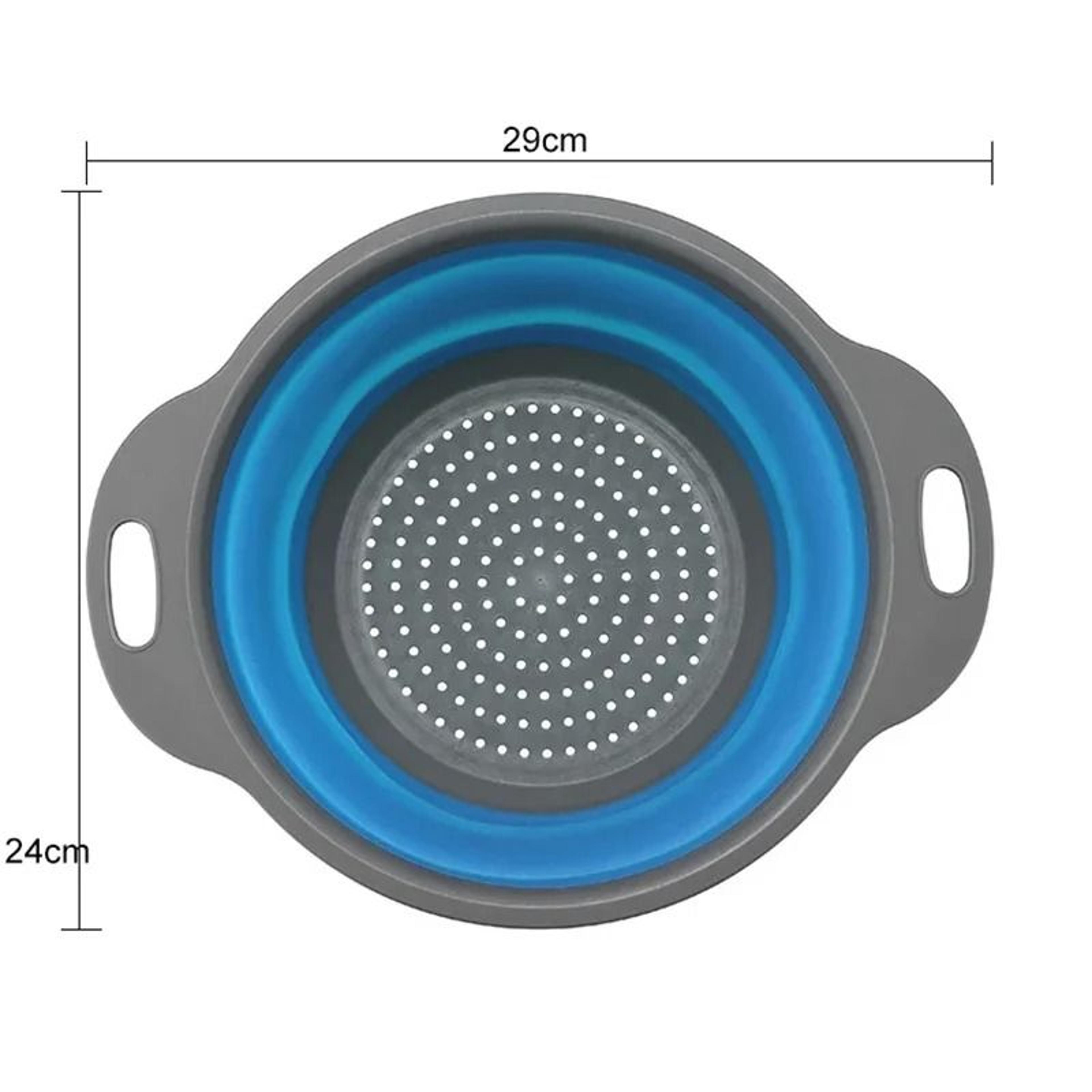 Collapsible Silicone Colander Fruit And Vegetable Drain Basket 6