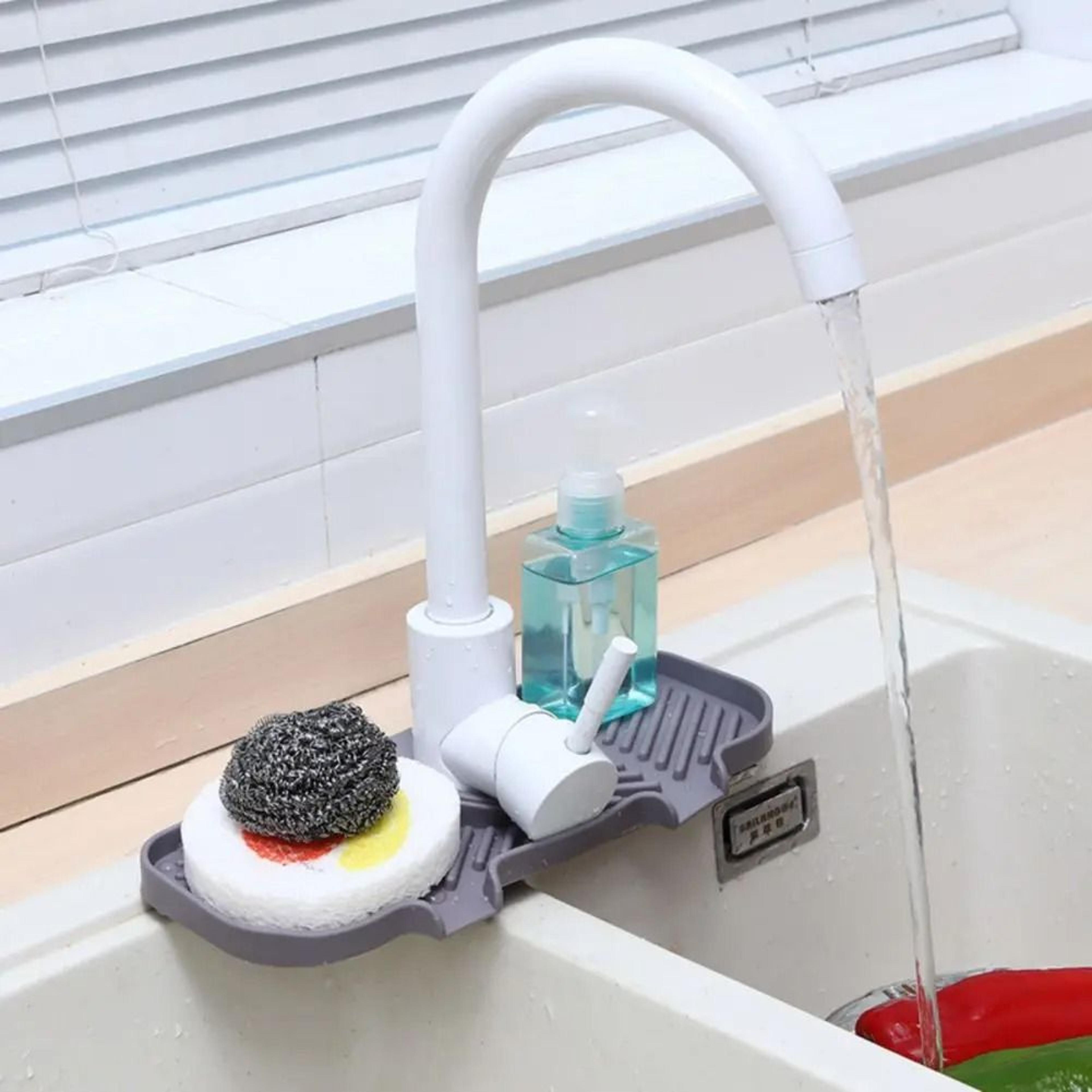 Self Draining Silicone Soap Dish And Sponge Tray 6