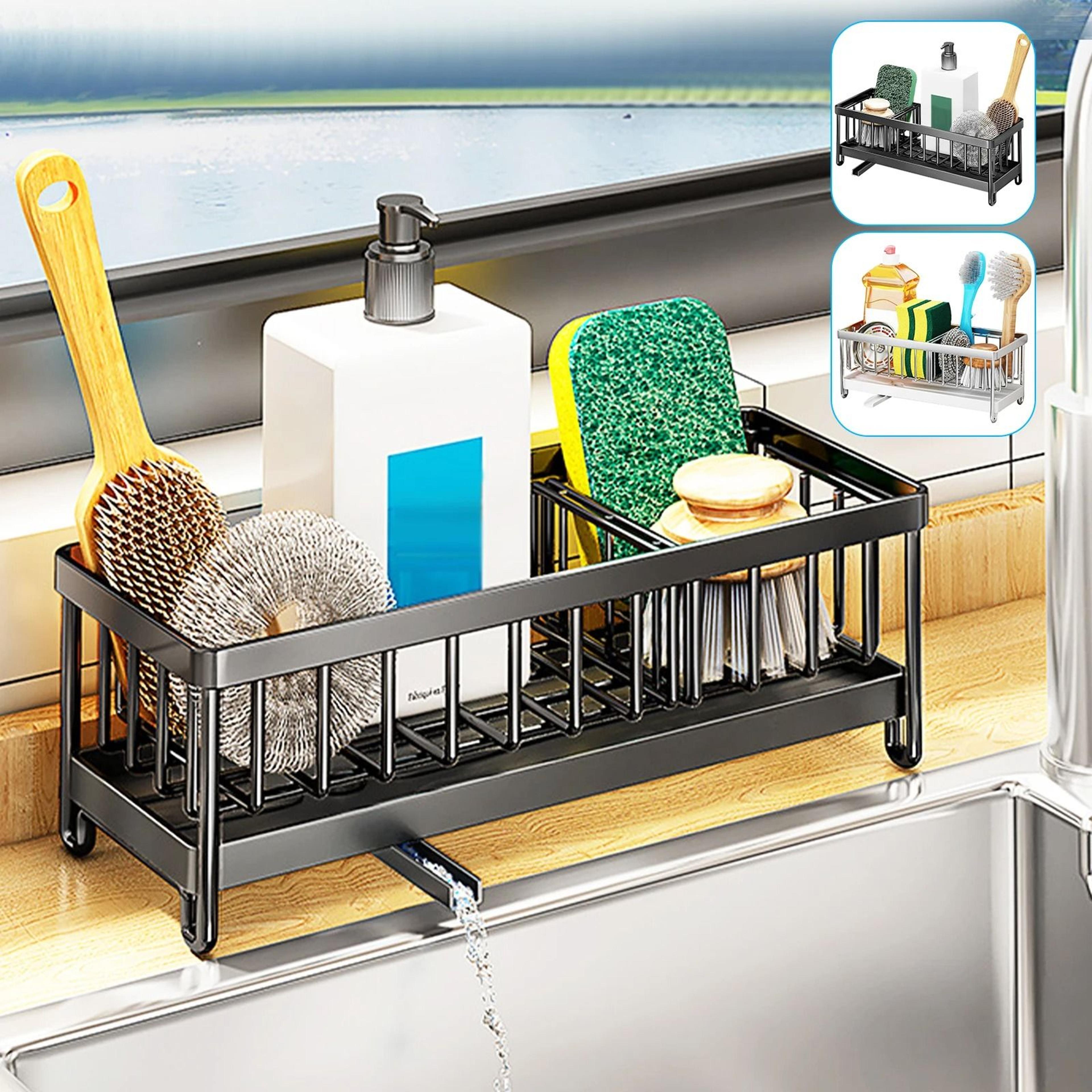304 stainless steel sponge holder and sink caddy