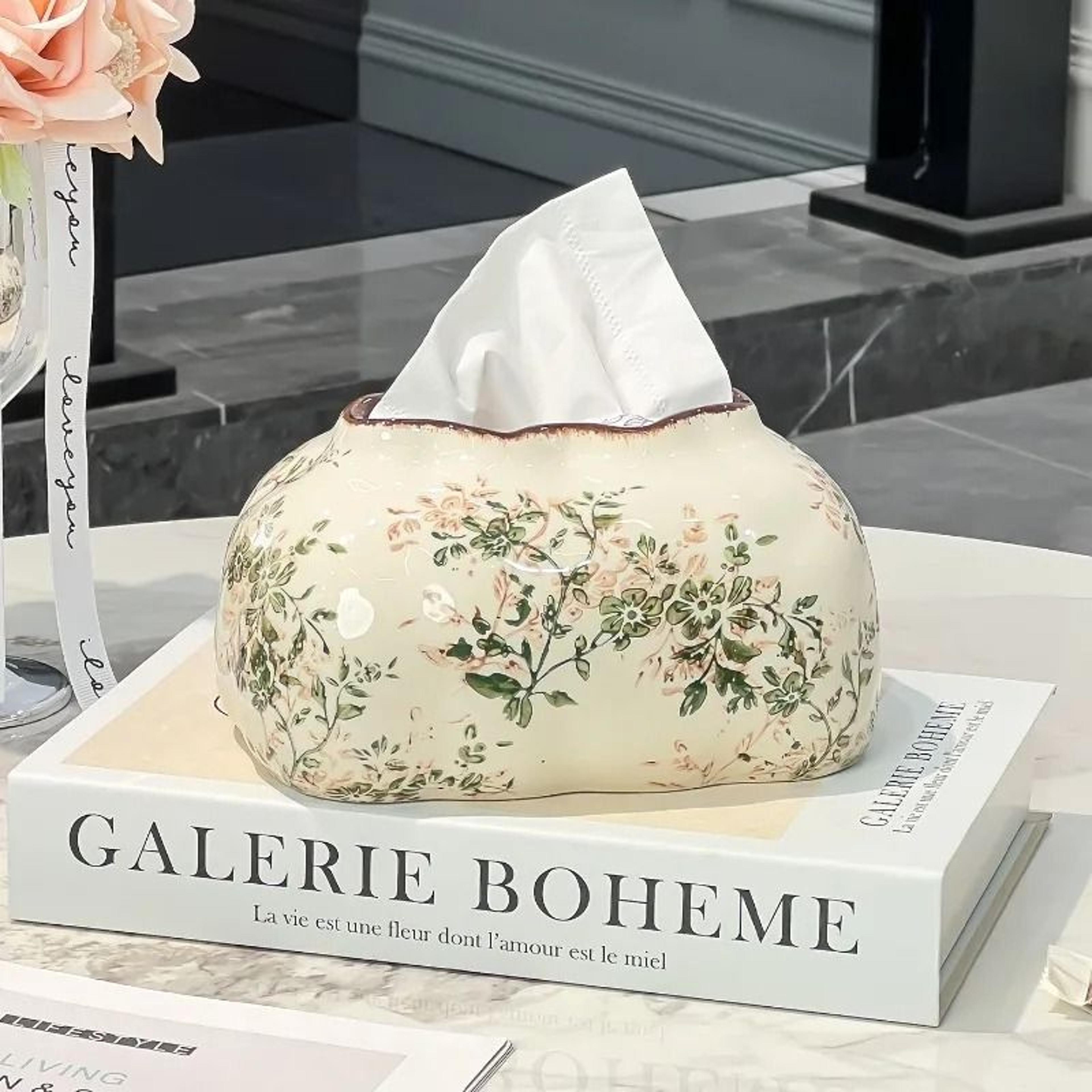 Colorful Ceramic Tissue Box Cover For Home Decor 8