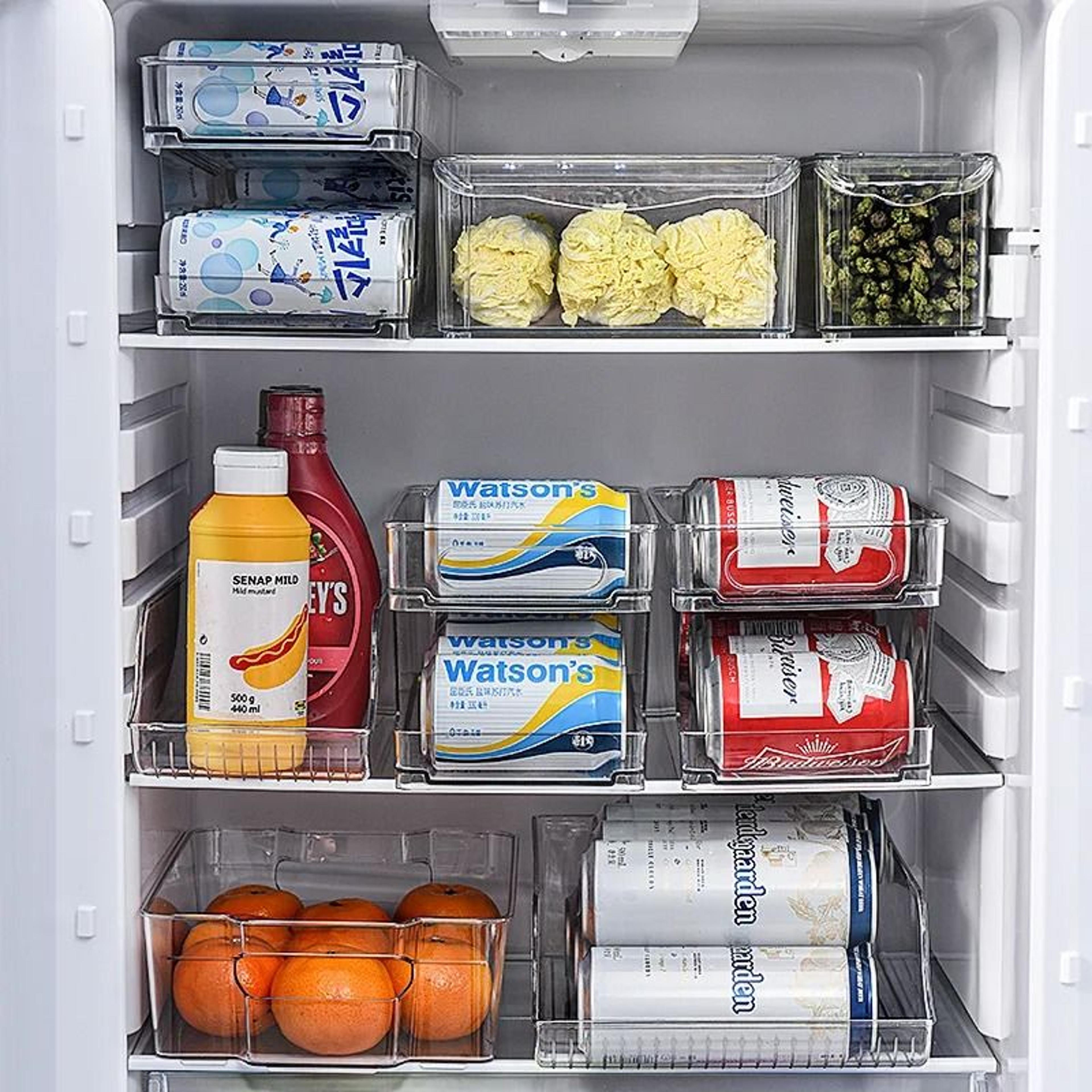 Double Layer Refrigerator Can Organizer For Beer And Soda 3