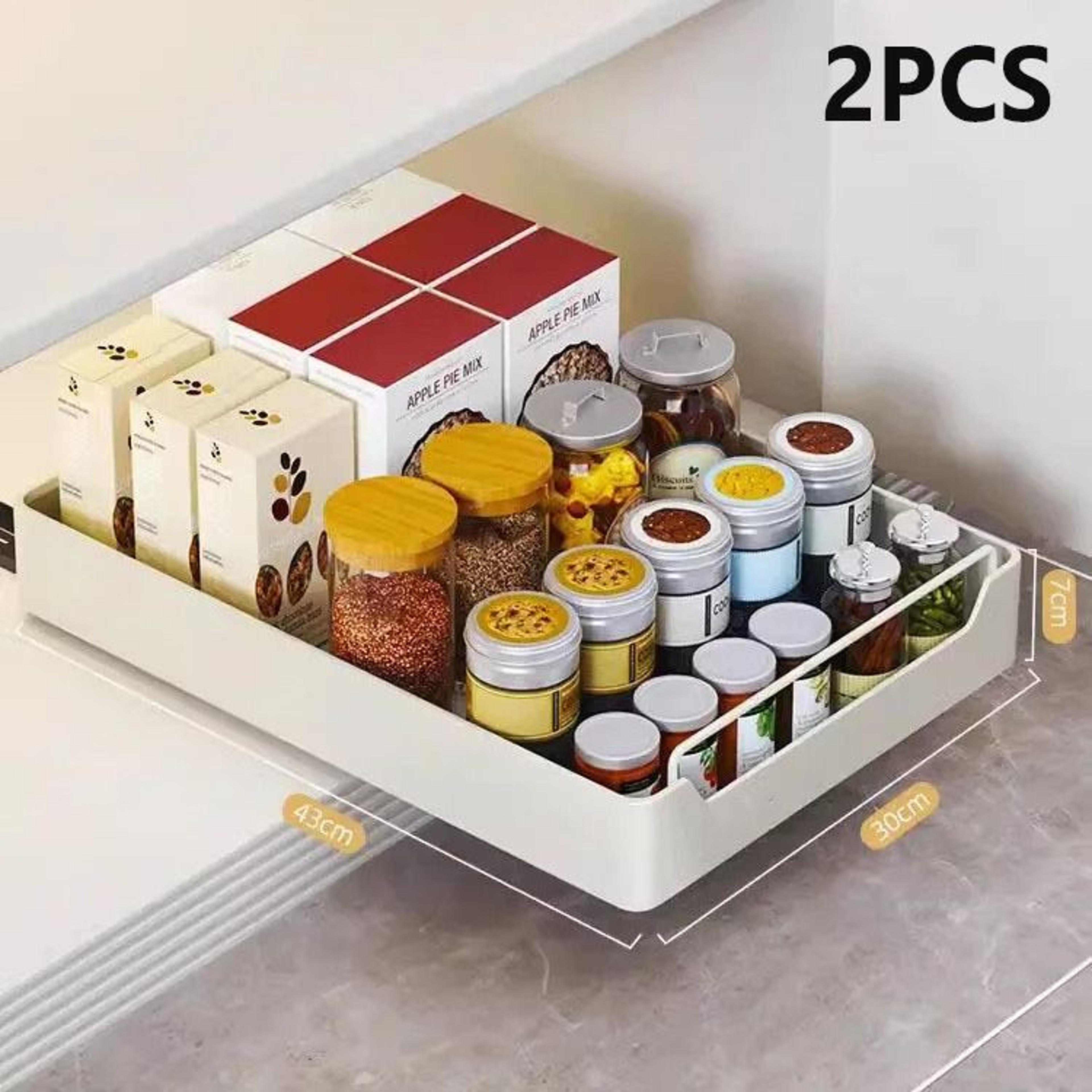 Pull Out Cabinet Organizer Basket For Spices And Pantry Storage 7