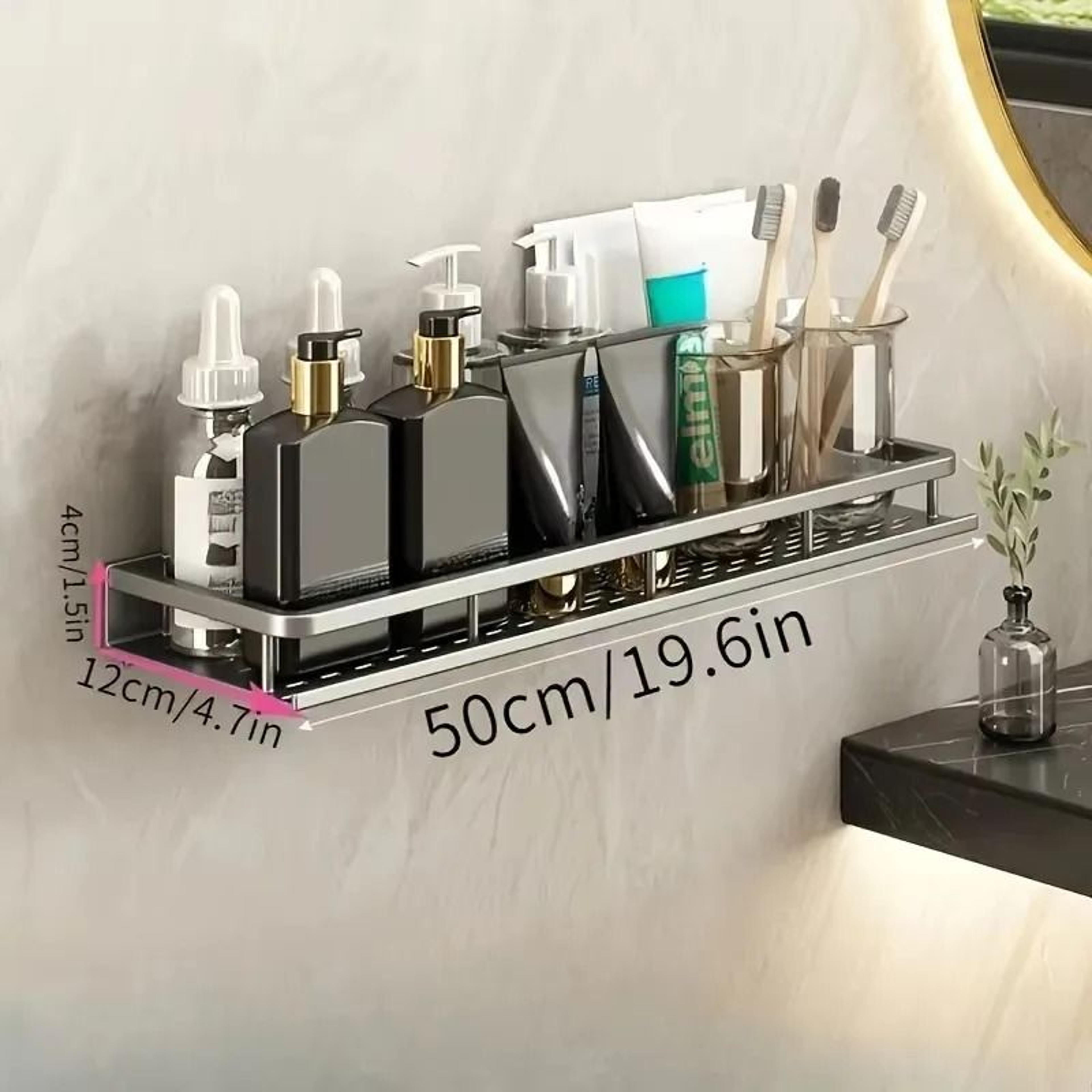 No Drill Aluminum Wall Mounted Spice Rack And Kitchen Shelf 2