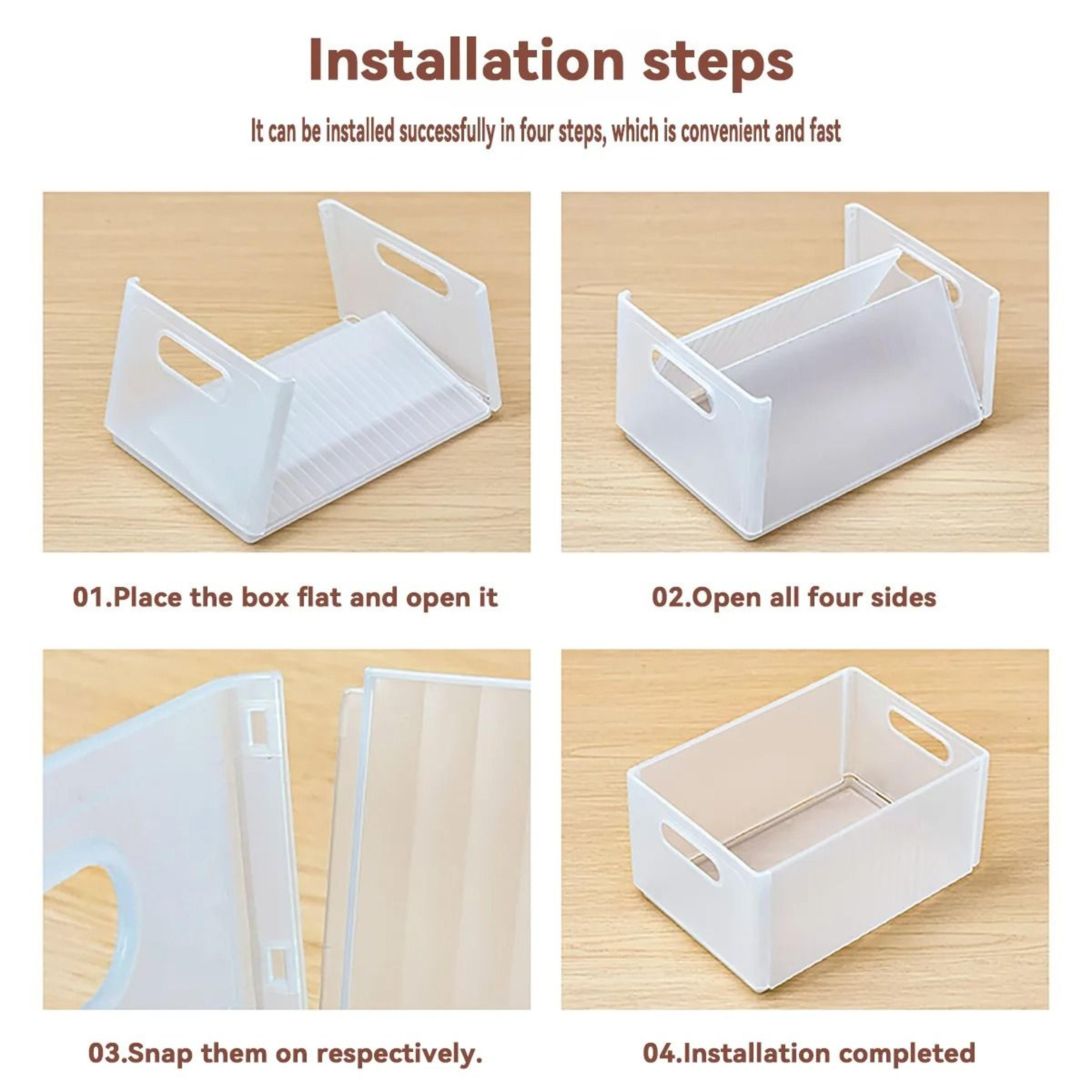 Foldable Pull Out Fridge Storage Box For Fruits Vegetables And Kitchen Organization 15