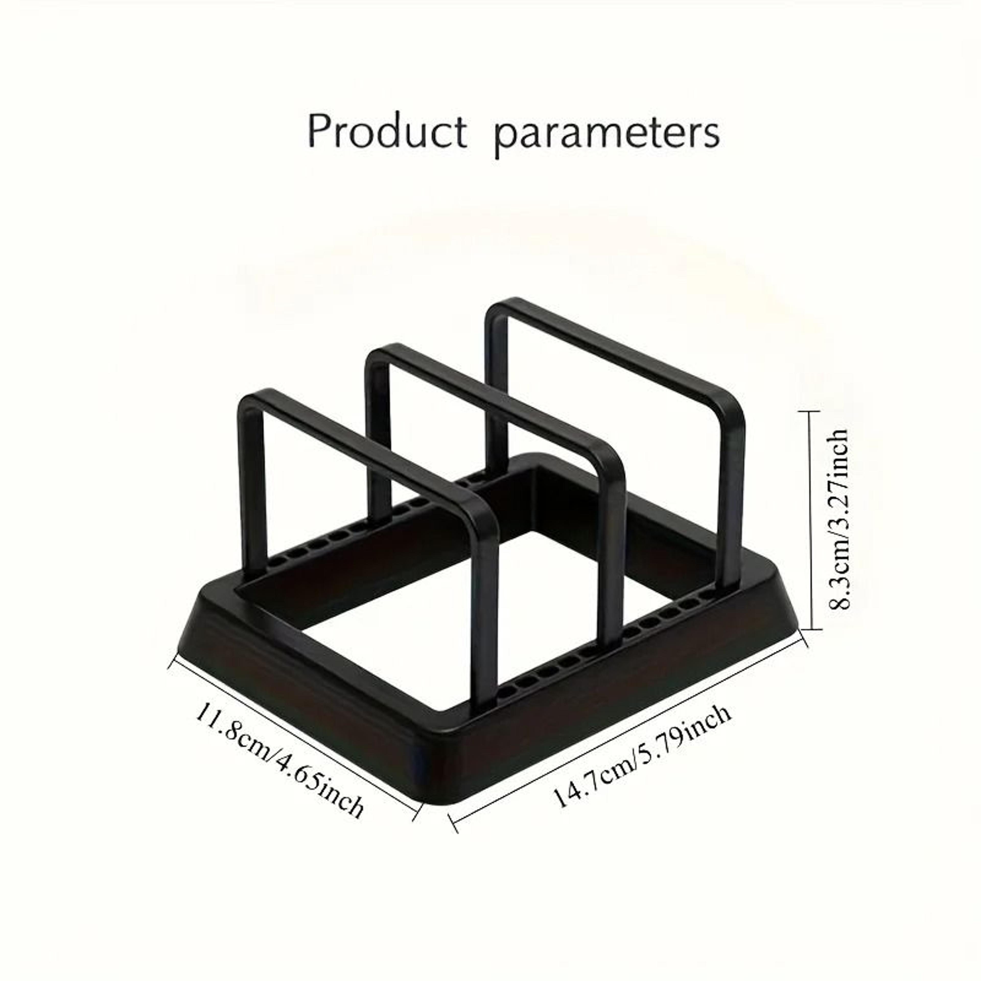 Three In One Kitchen Organizer Rack For Pots Pans Lids And Cutting Boards 3