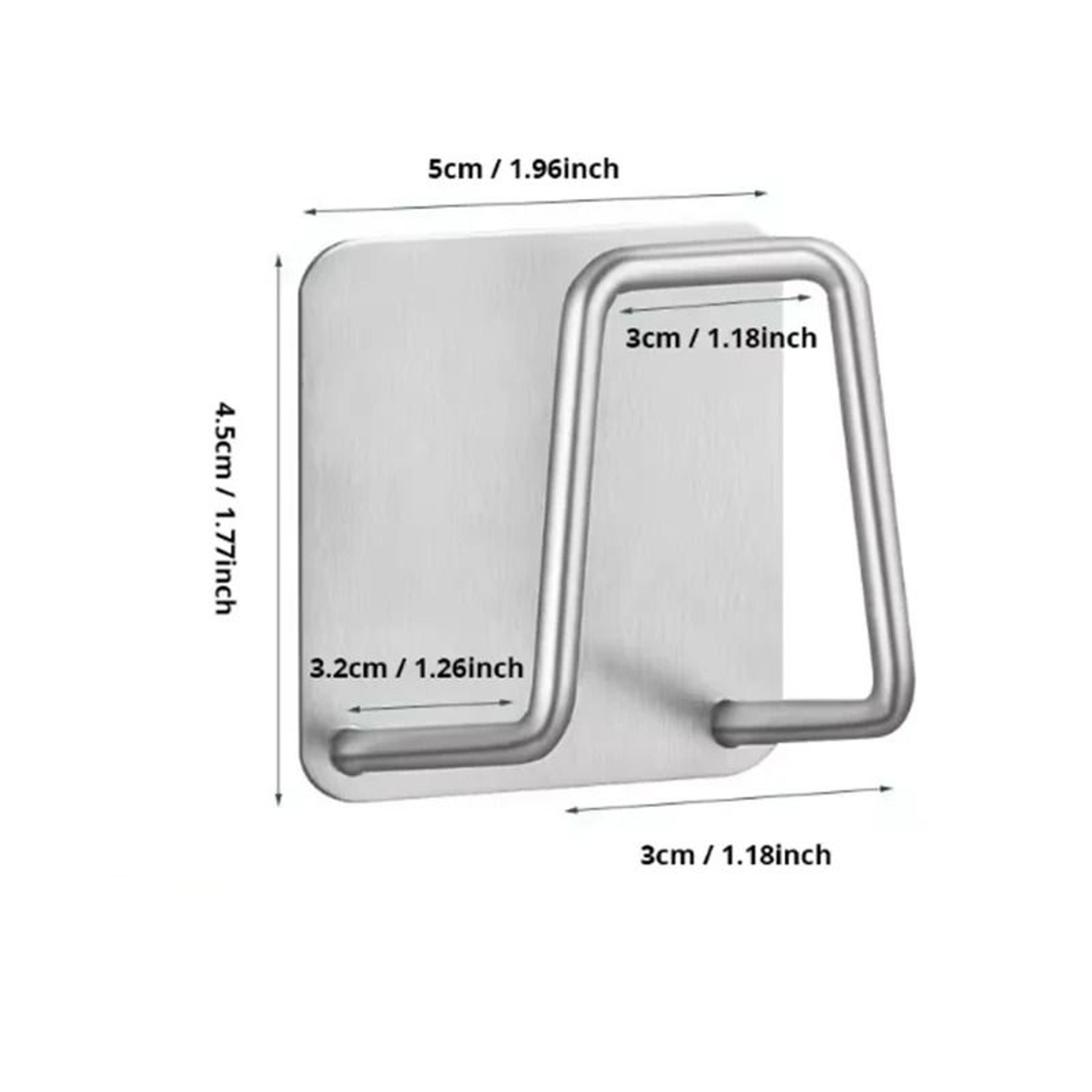 Adhesive Stainless Steel Sponge Holder For Kitchen Sink Clutter Free Storage 1