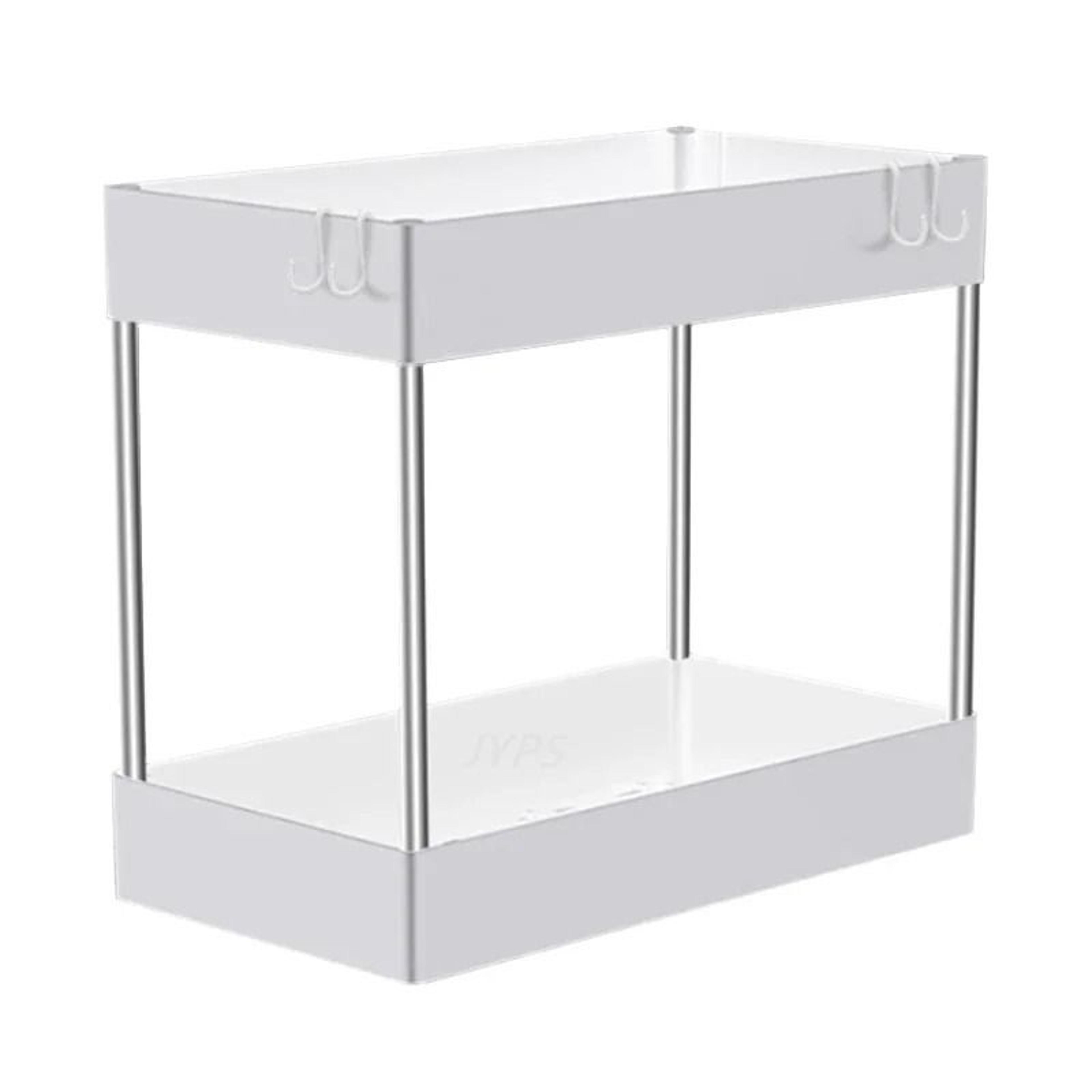 Two Tier Under Sink Organizer Rack For Kitchen Bathroom Cabinet Storage 2