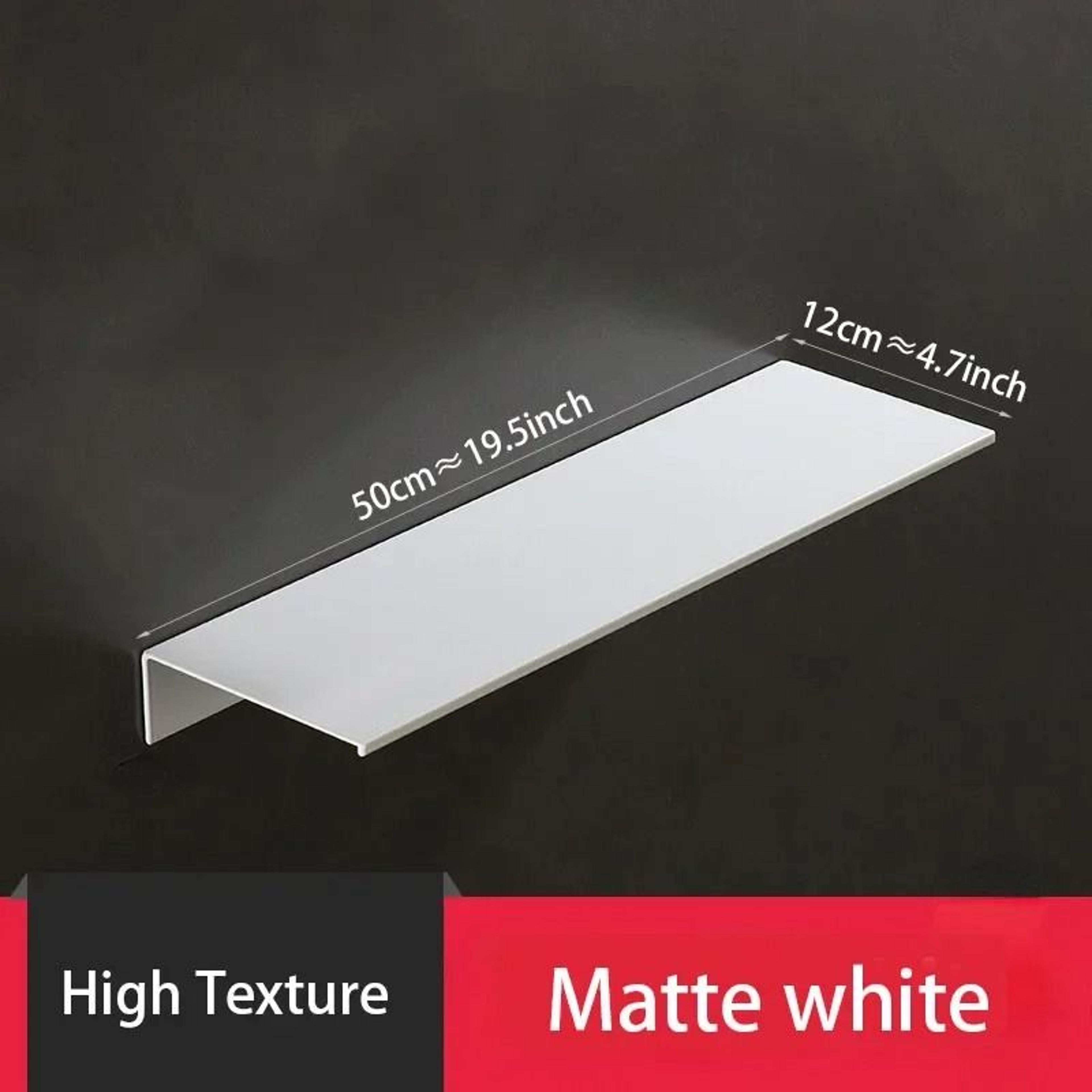 No Drill White Shower Wall Shelf For Bathroom Kitchen Storage 15