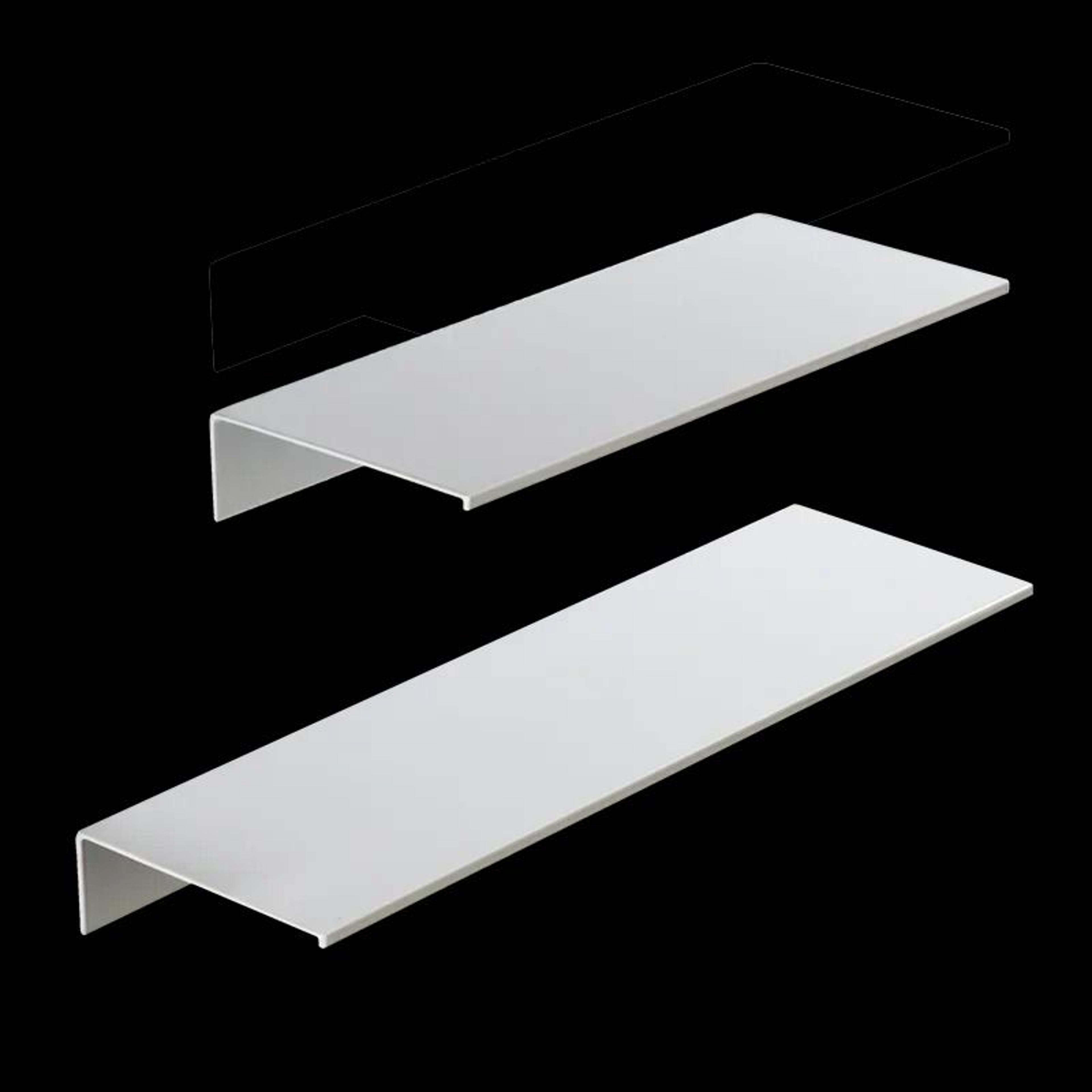 No Drill White Shower Wall Shelf For Bathroom Kitchen Storage 0