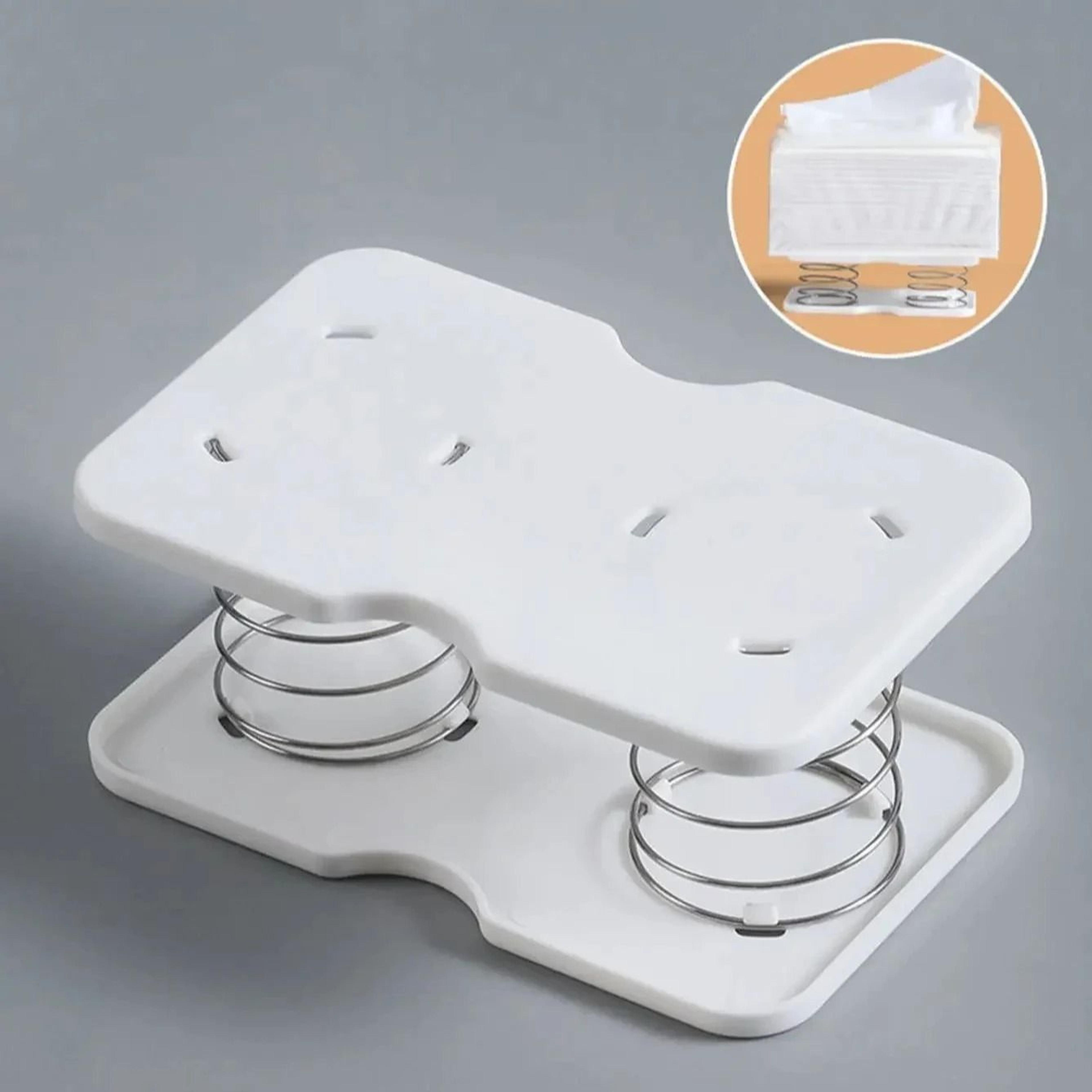 Automatic Lift Tissue Box Spring Holder For Home And Car 5
